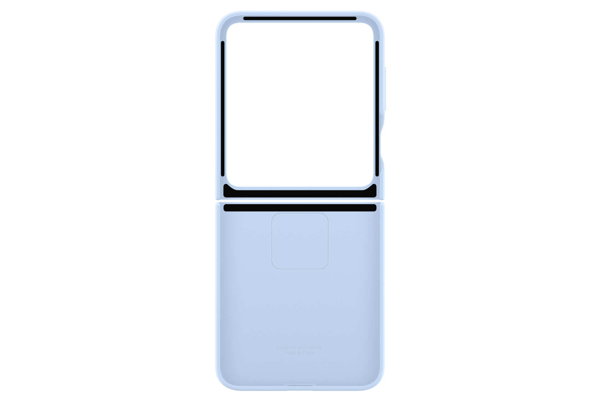 갤럭시 Z 플립6 실리콘 케이스 with 링 (블루) 뒷면 이미지