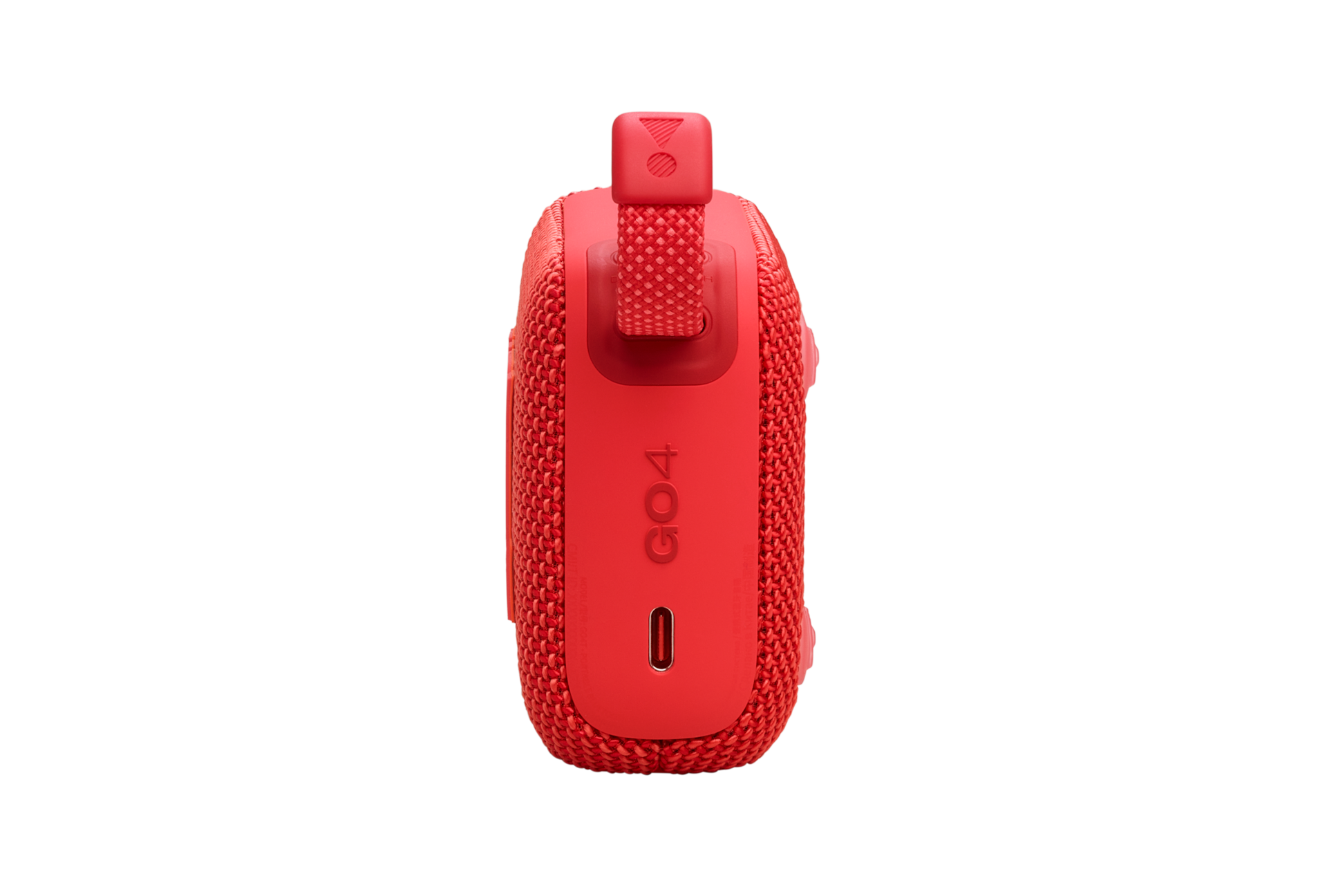 JBL GO 4 포터블 블루투스 스피커 레드 측면