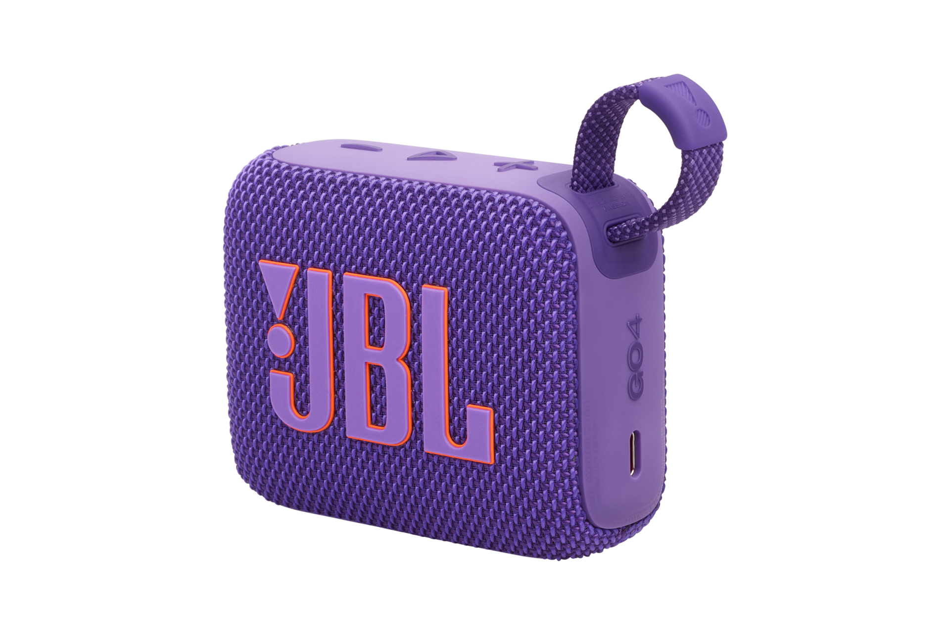 JBL GO 4 포터블 블루투스 스피커 퍼플 우측 45도