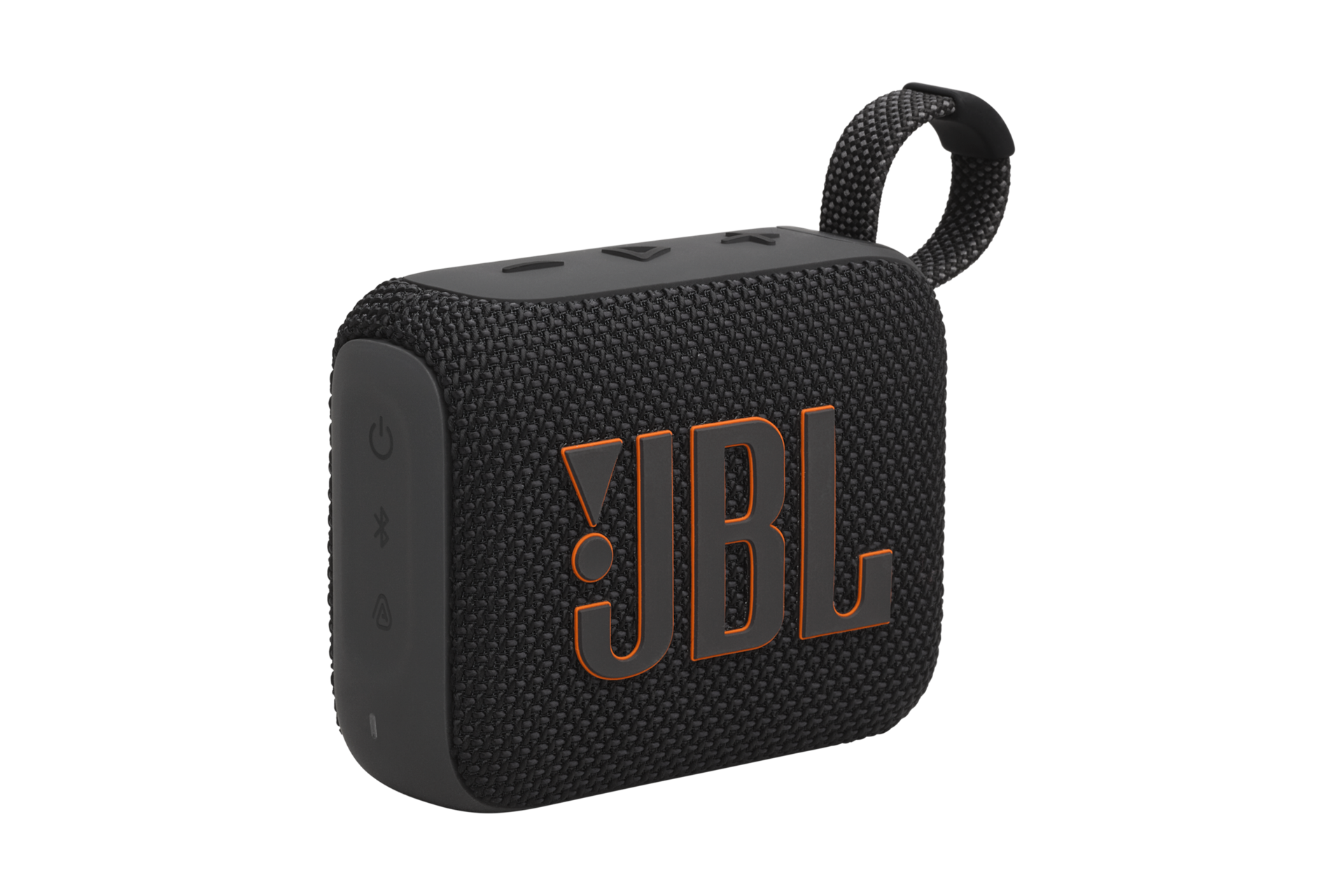 JBL GO 4 포터블 블루투스 스피커 블랙 좌측 45도