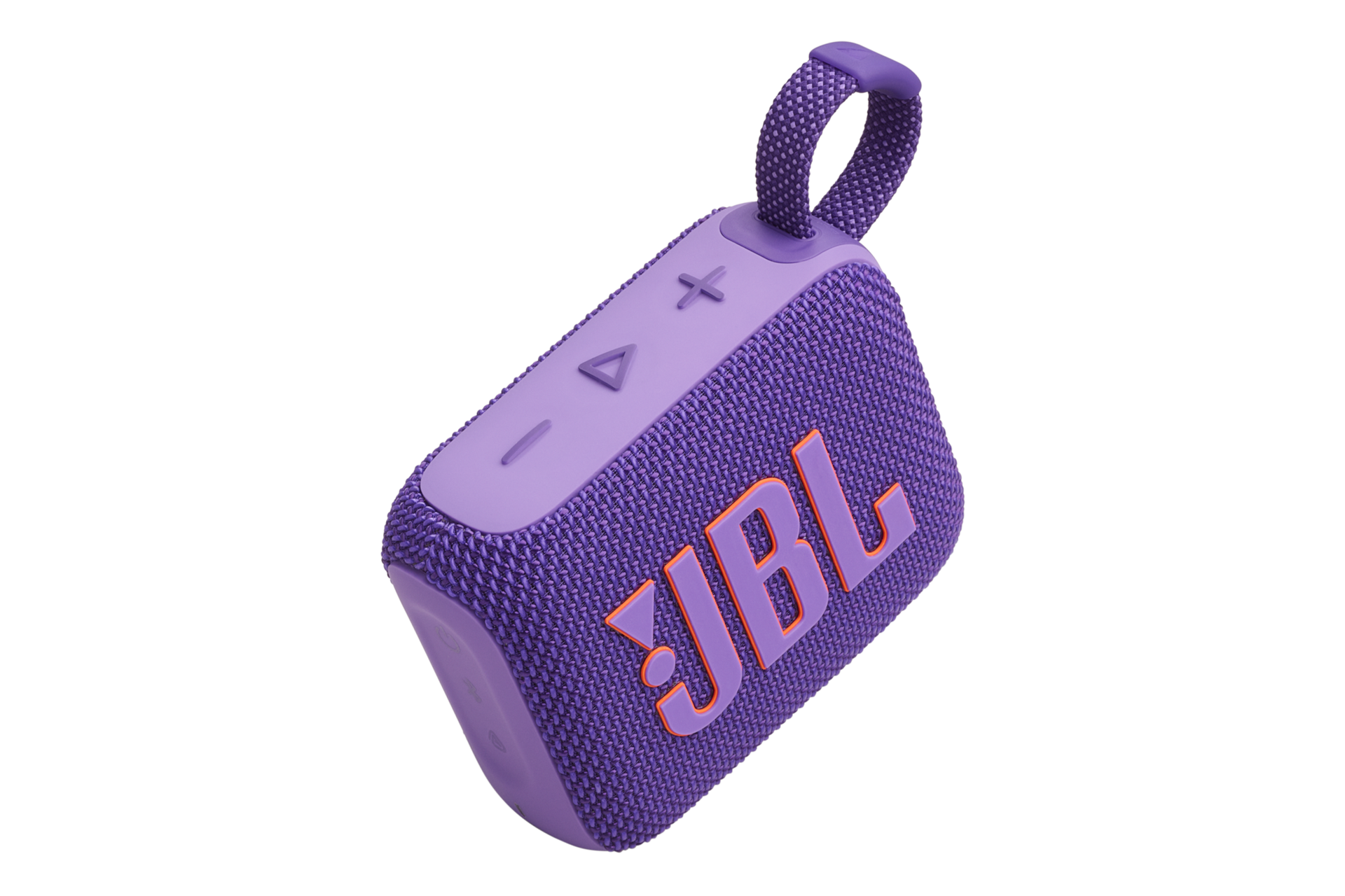 JBL GO 4 포터블 블루투스 스피커 퍼플 윗면 45도