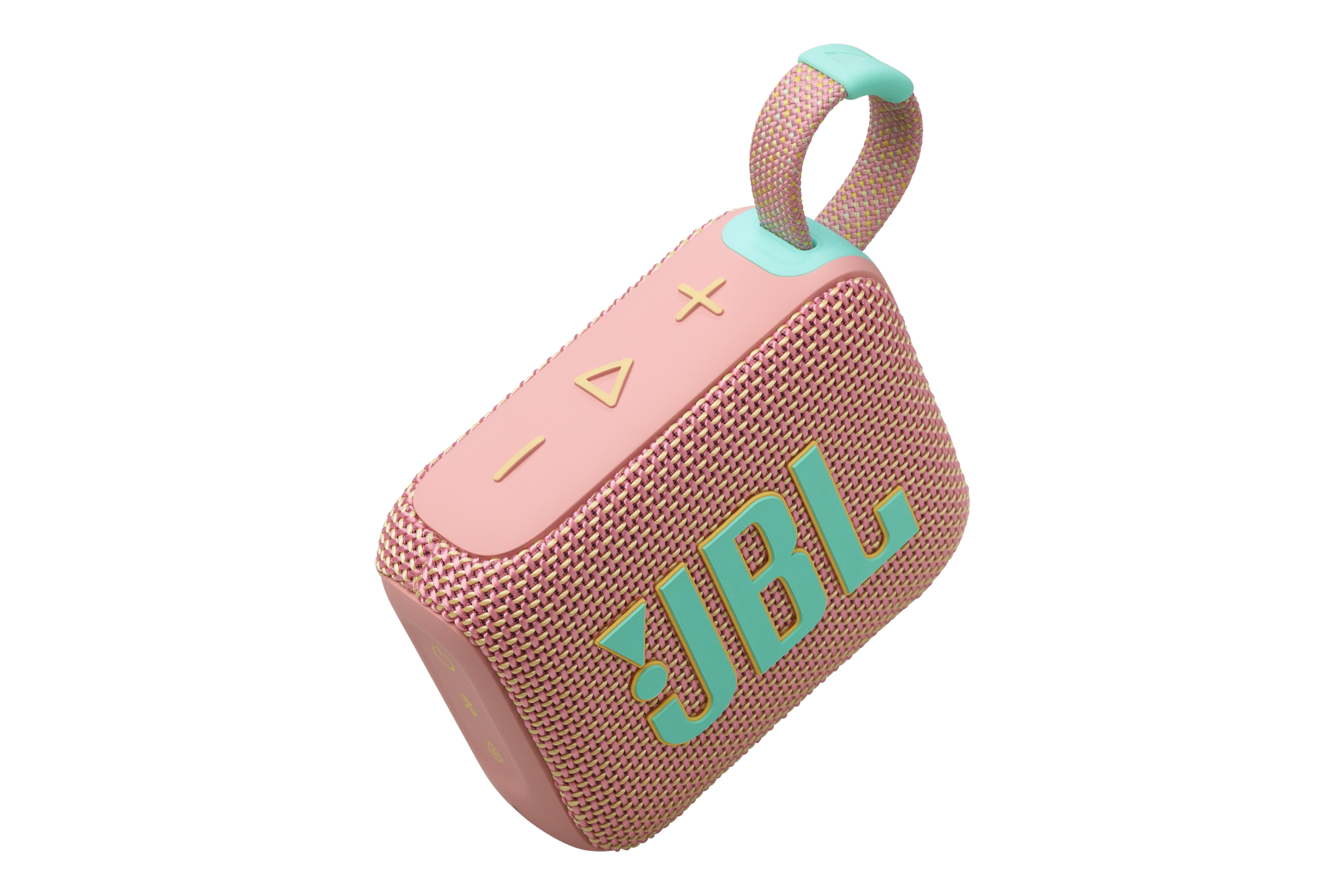 JBL GO 4 포터블 블루투스 스피커 핑크 윗면 45도