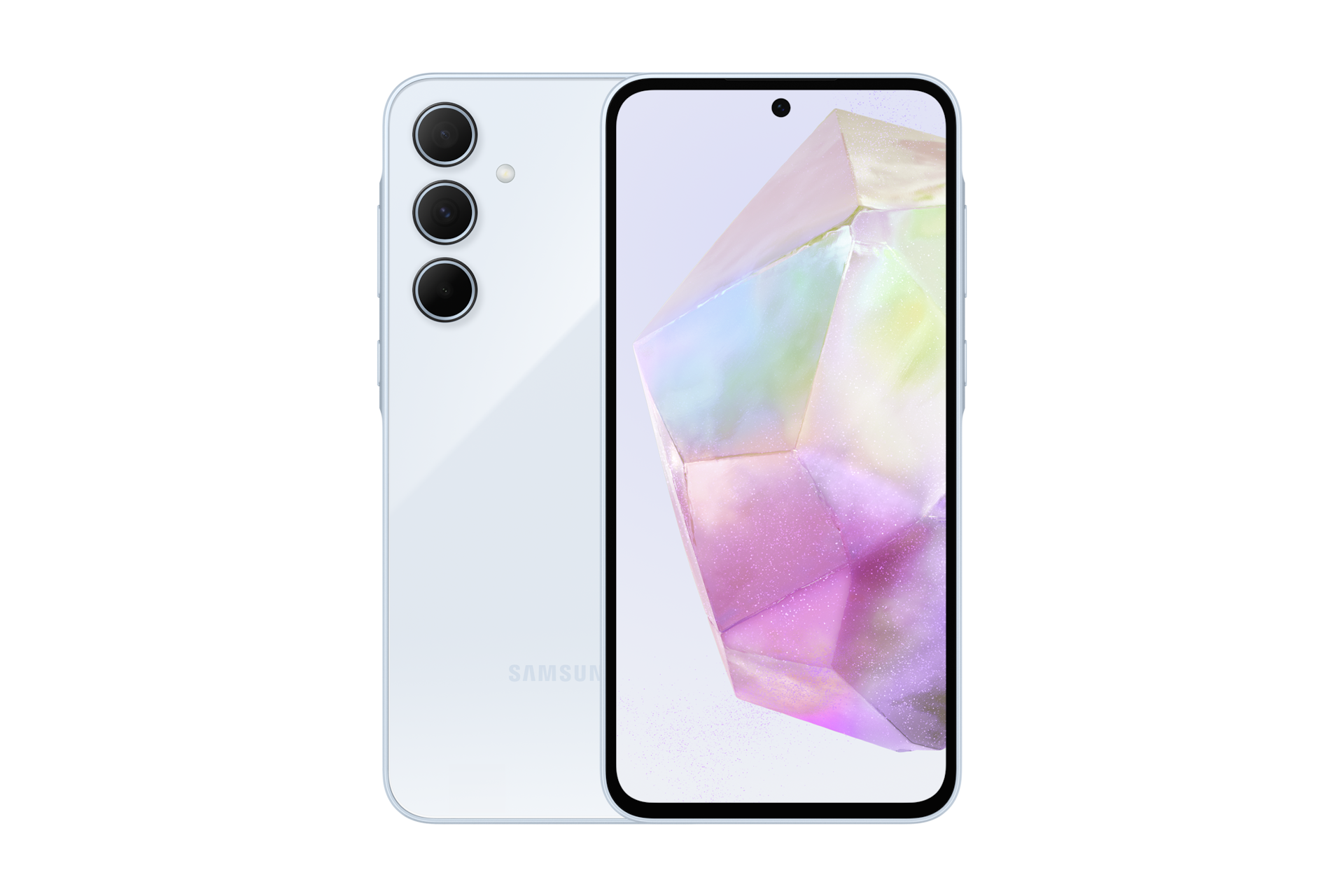 갤럭시 A35 5G 어썸 아이스블루  뒷면+ 정면