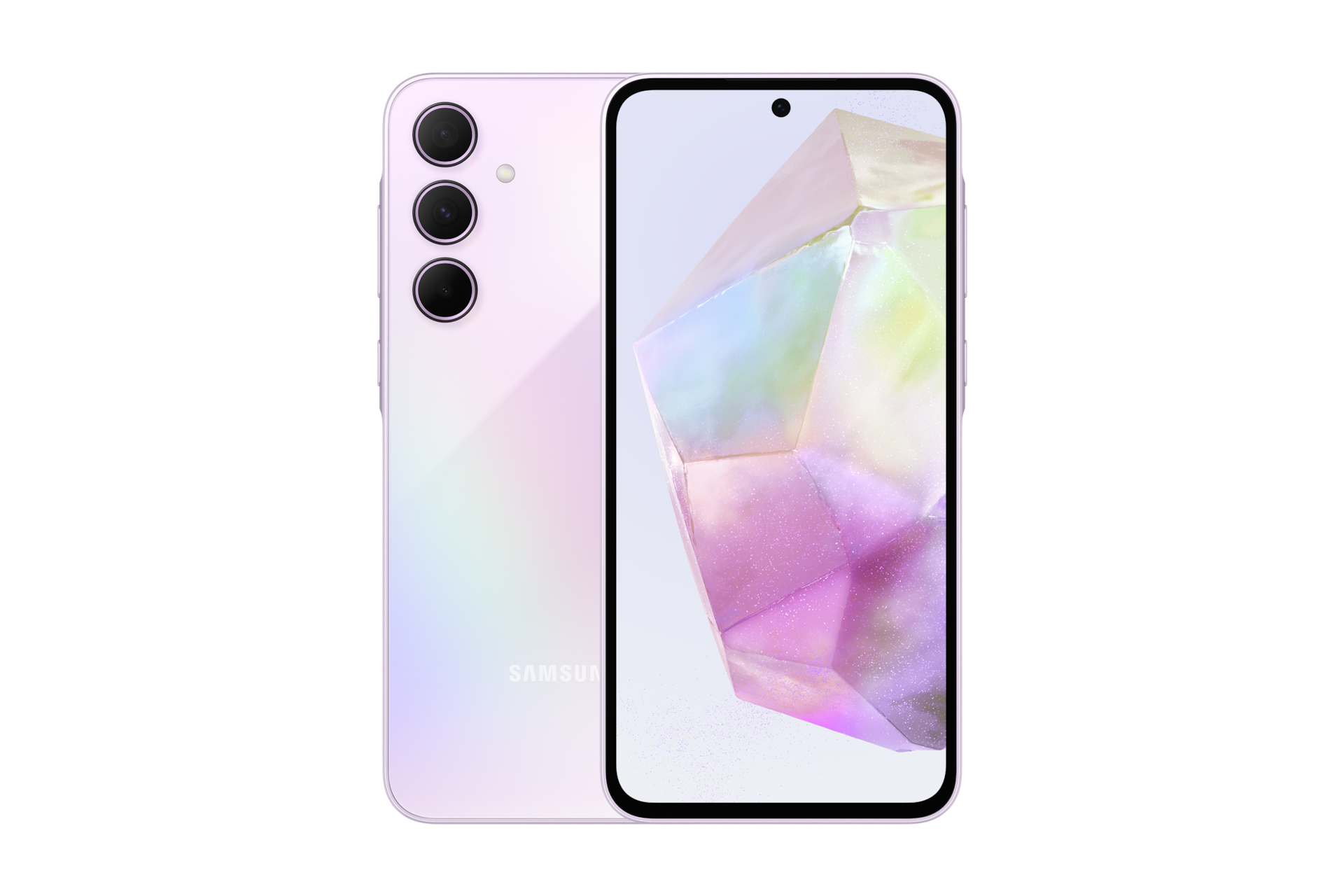 갤럭시 A35 5G 어썸 라일락 뒷면+정면