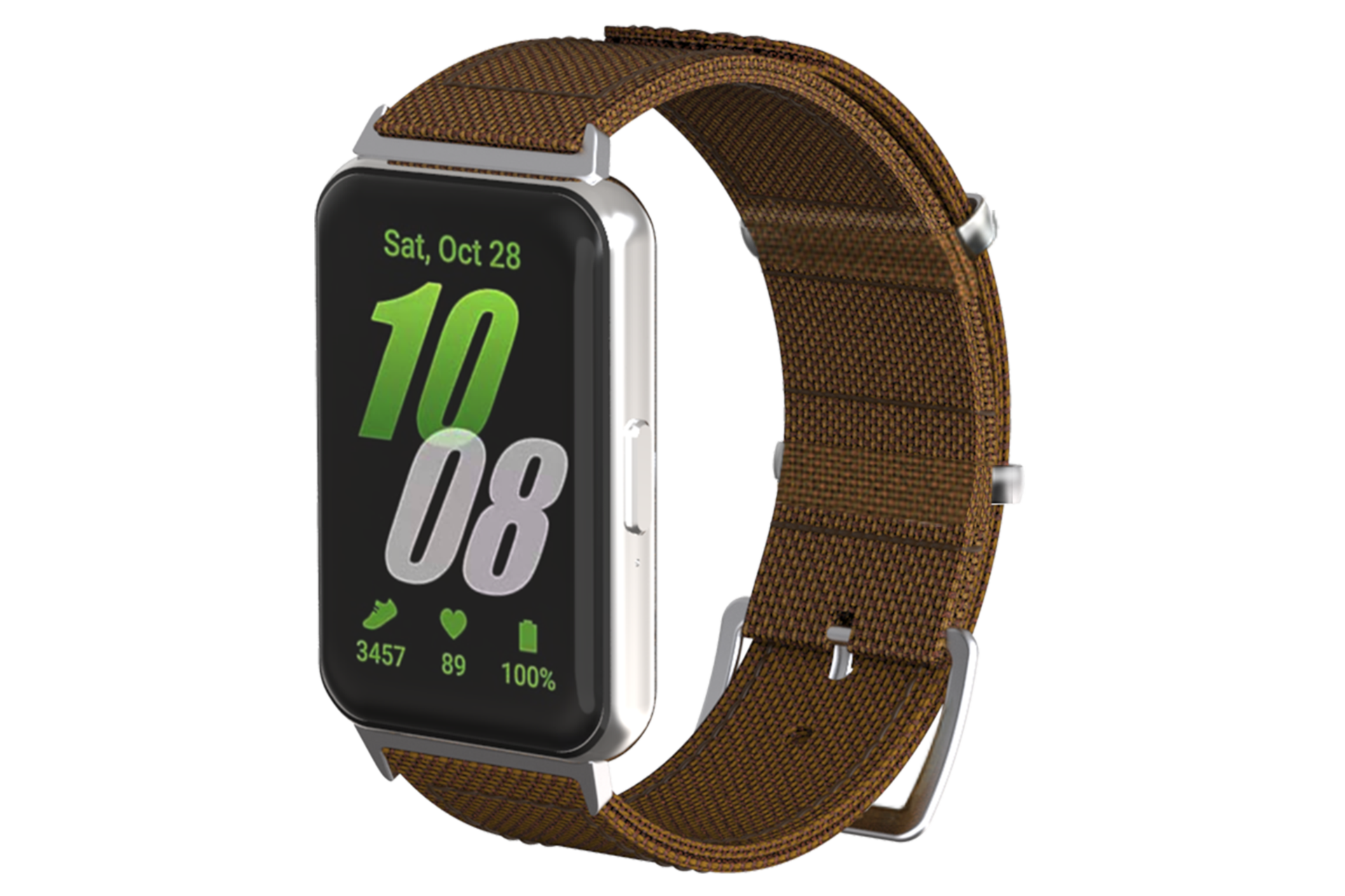 갤럭시 핏3 나토 스트랩 (브라운) 정면 이미지