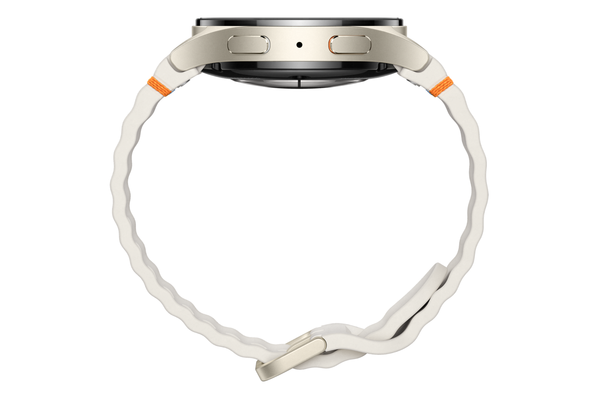 갤럭시 워치7 40 mm (LTE 자급제) 크림 옆면