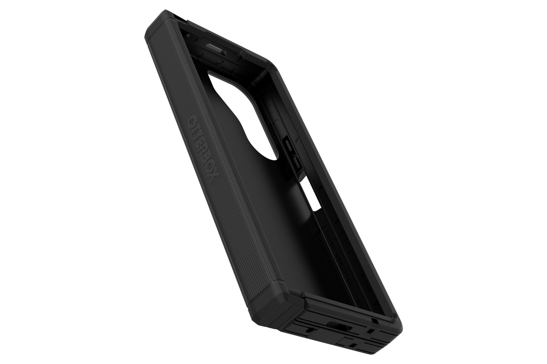 갤럭시 Z 폴드6 오터박스 디펜더 엑스티 케이스 (블랙) 접은 정면 이미지