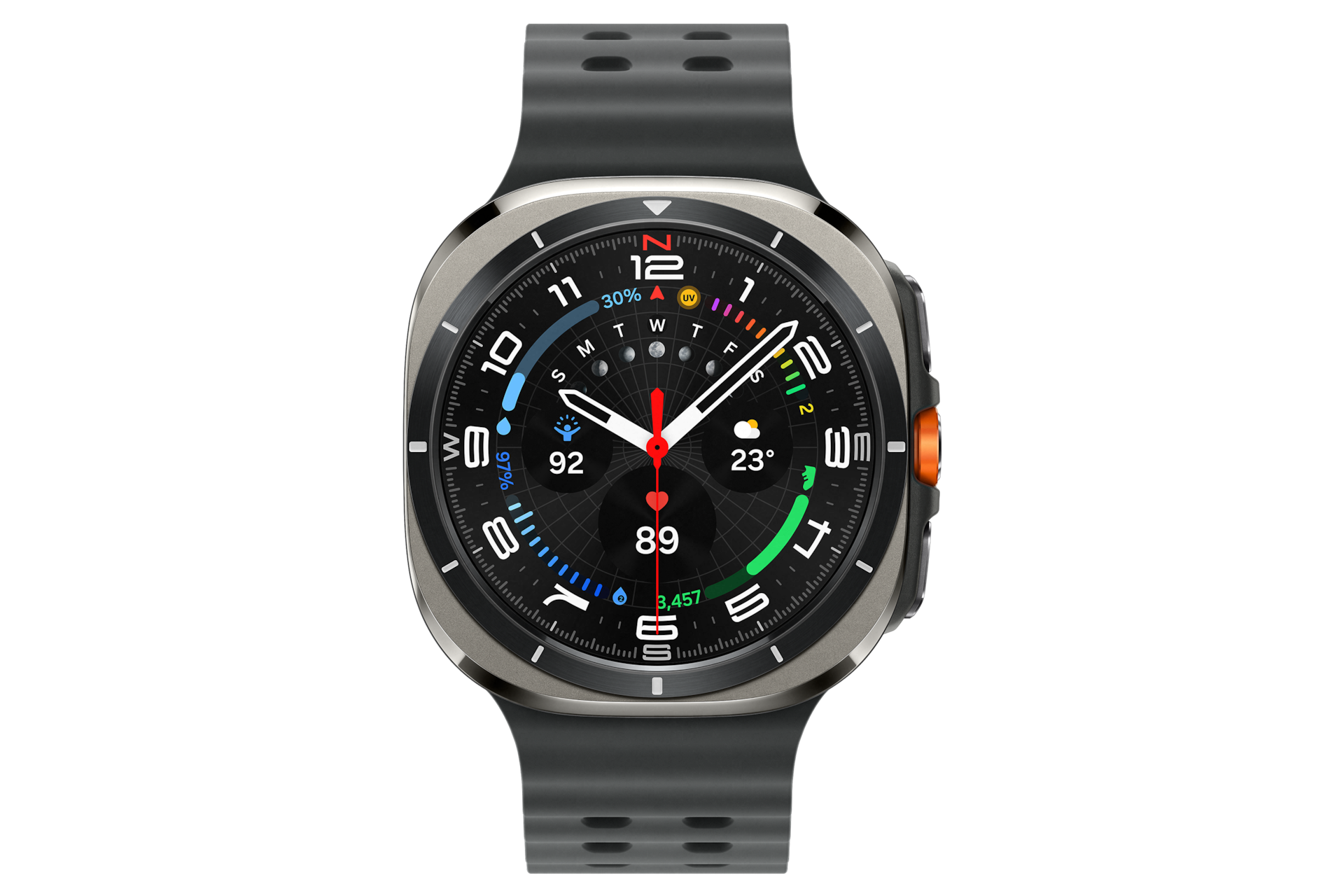 갤럭시 워치 울트라 47 mm (LTE 자급제) 티타늄 실버 제품 정면
