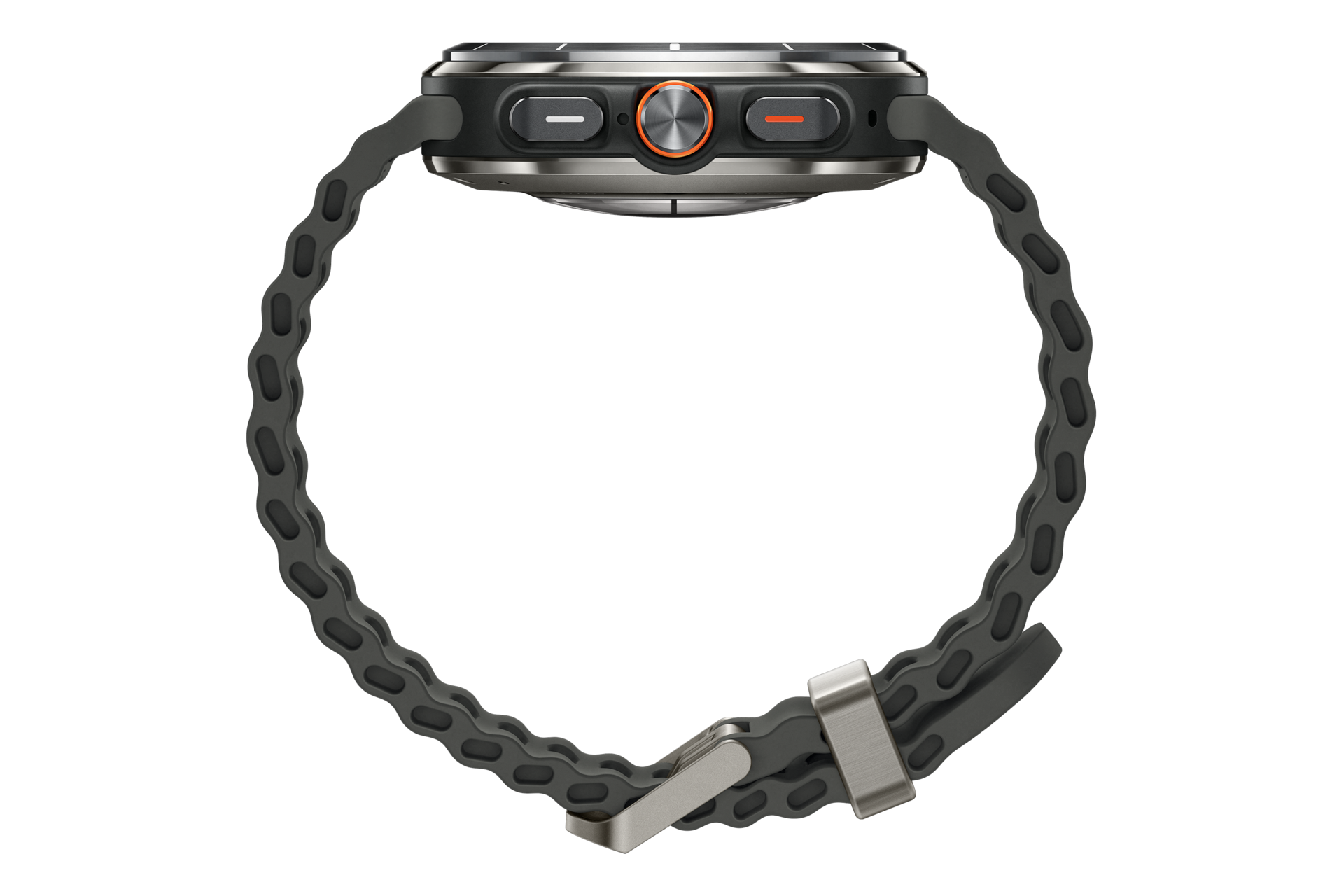 갤럭시 워치 울트라 47 mm (LTE 자급제) 티타늄 실버 옆면