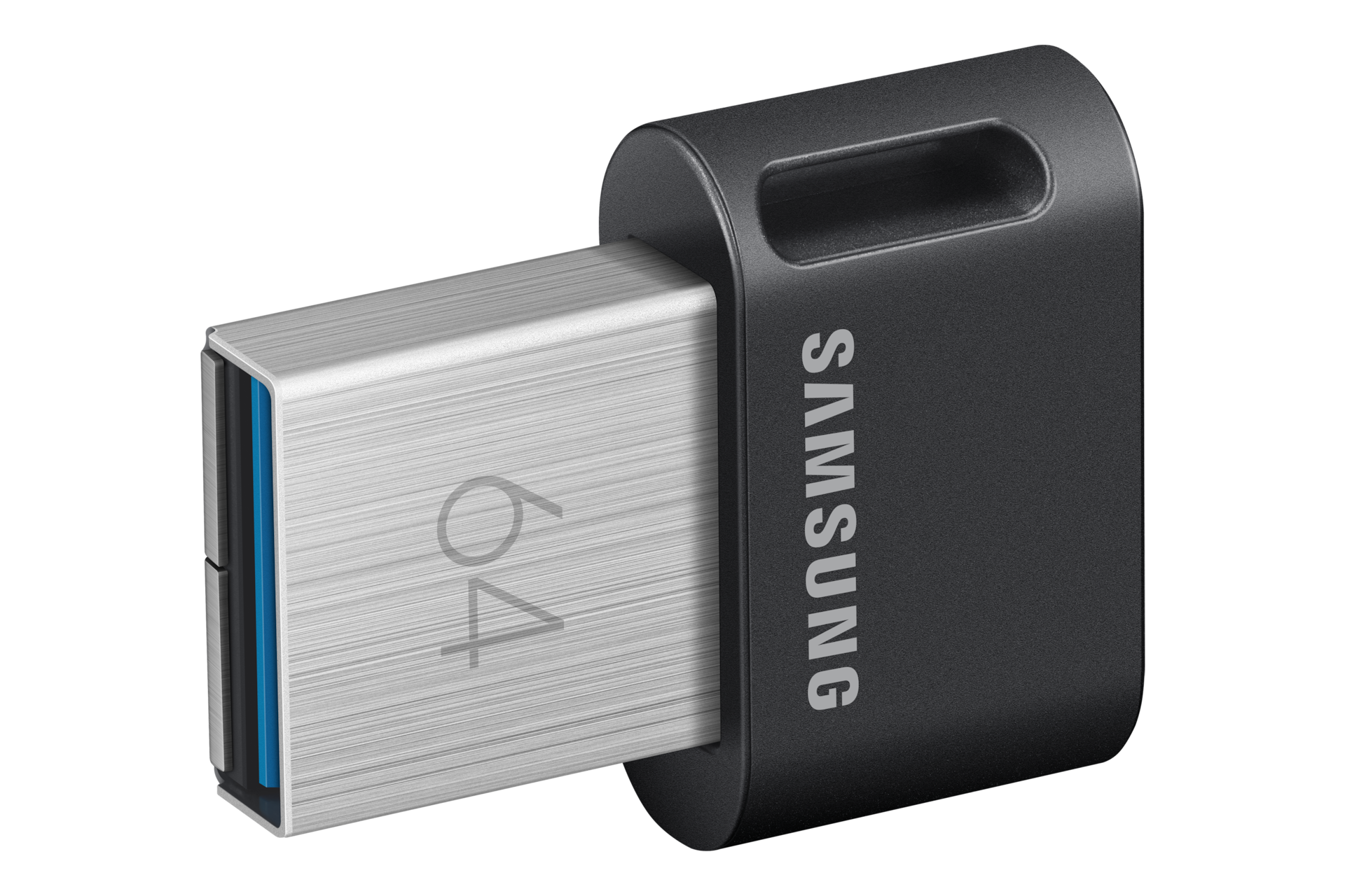 FIT Plus USB 3.2 Gen1 Flash Drive 64 GB (블랙) 오른쪽으로 40도 돌아간 정면 이미지