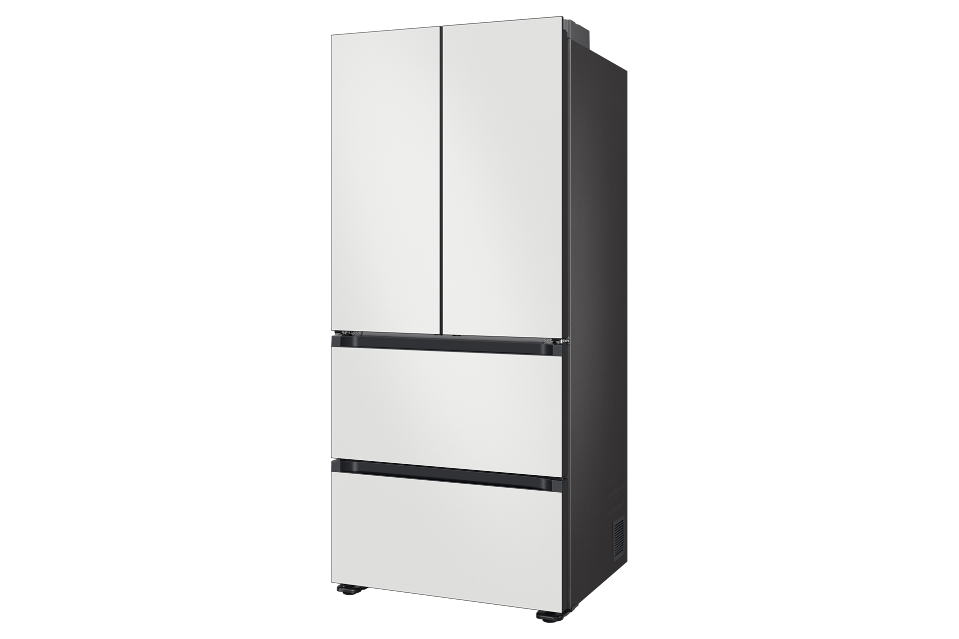 Bespoke AI 김치플러스 4도어 키친핏 420L (AI 정온 모드) 코타 화이트 우측면