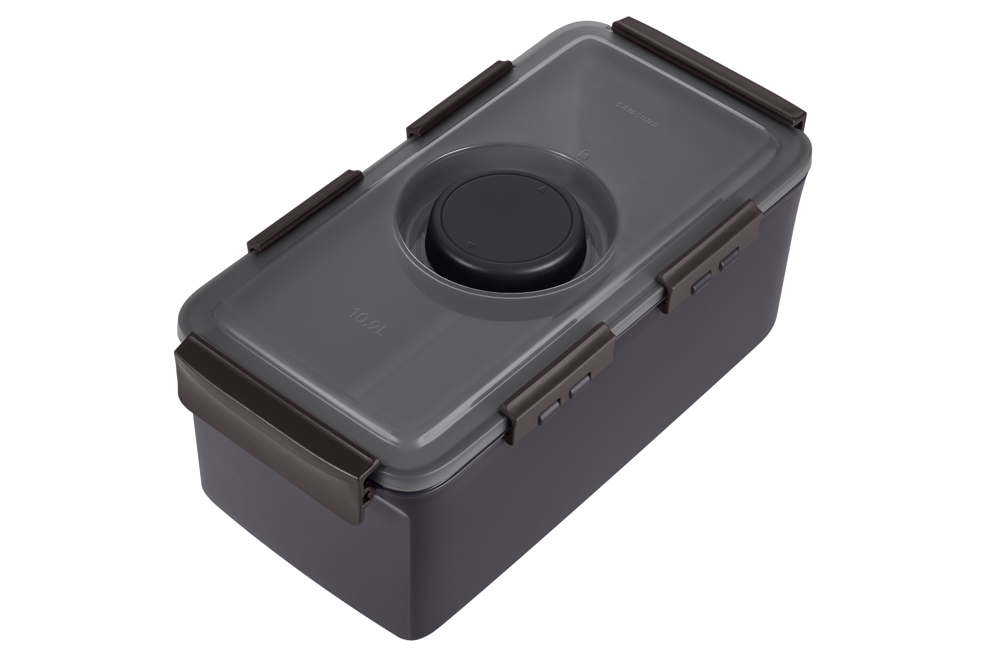 냄새케어 안심 김치통 10.9L 1개 (RK***58*/RK***49*/RQ58*/RQ49* 상칸) 우측 측면 탑뷰