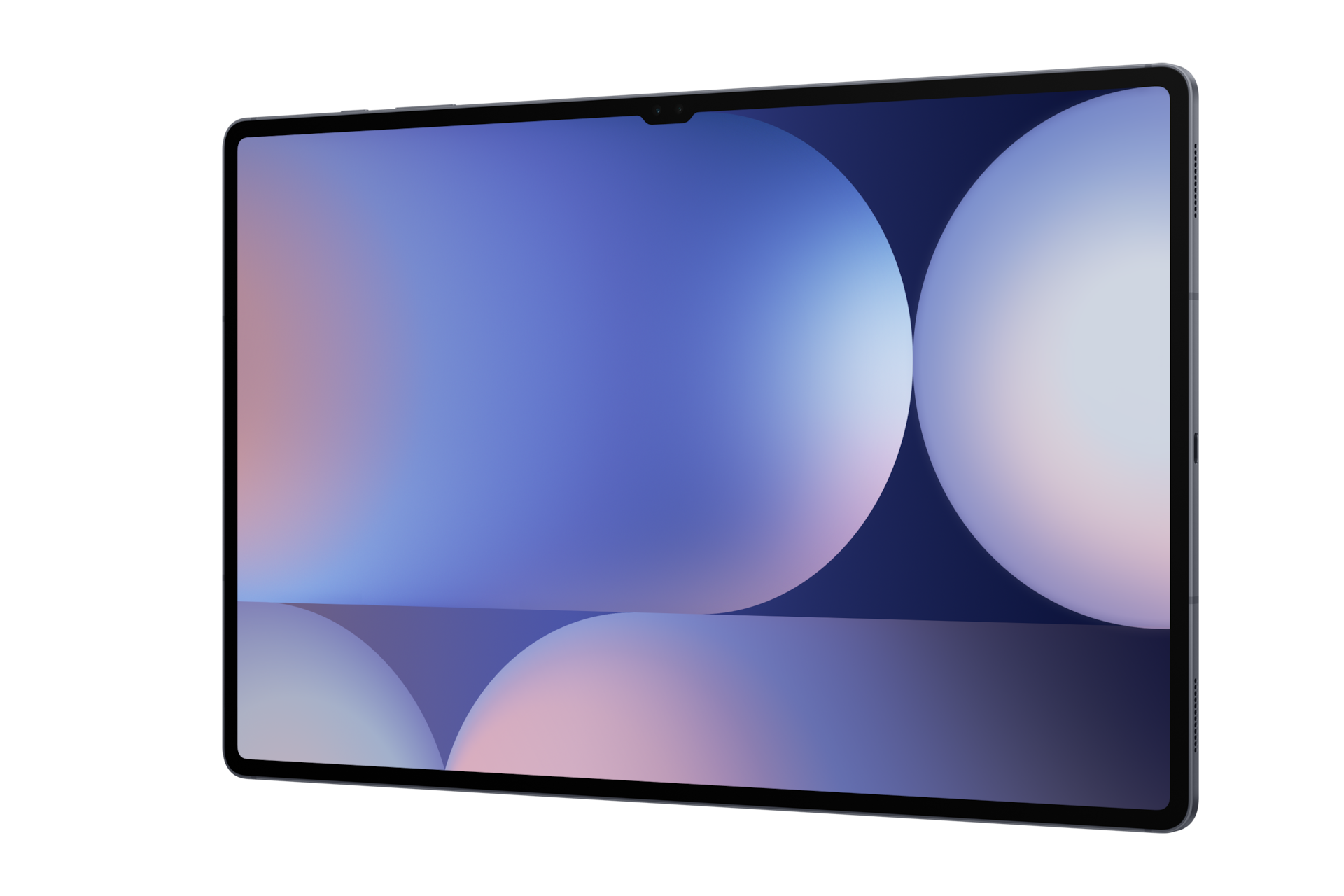 갤럭시 탭 S10 Ultra (5G) 디스플레이가 보이는 앞면 우측 45도 