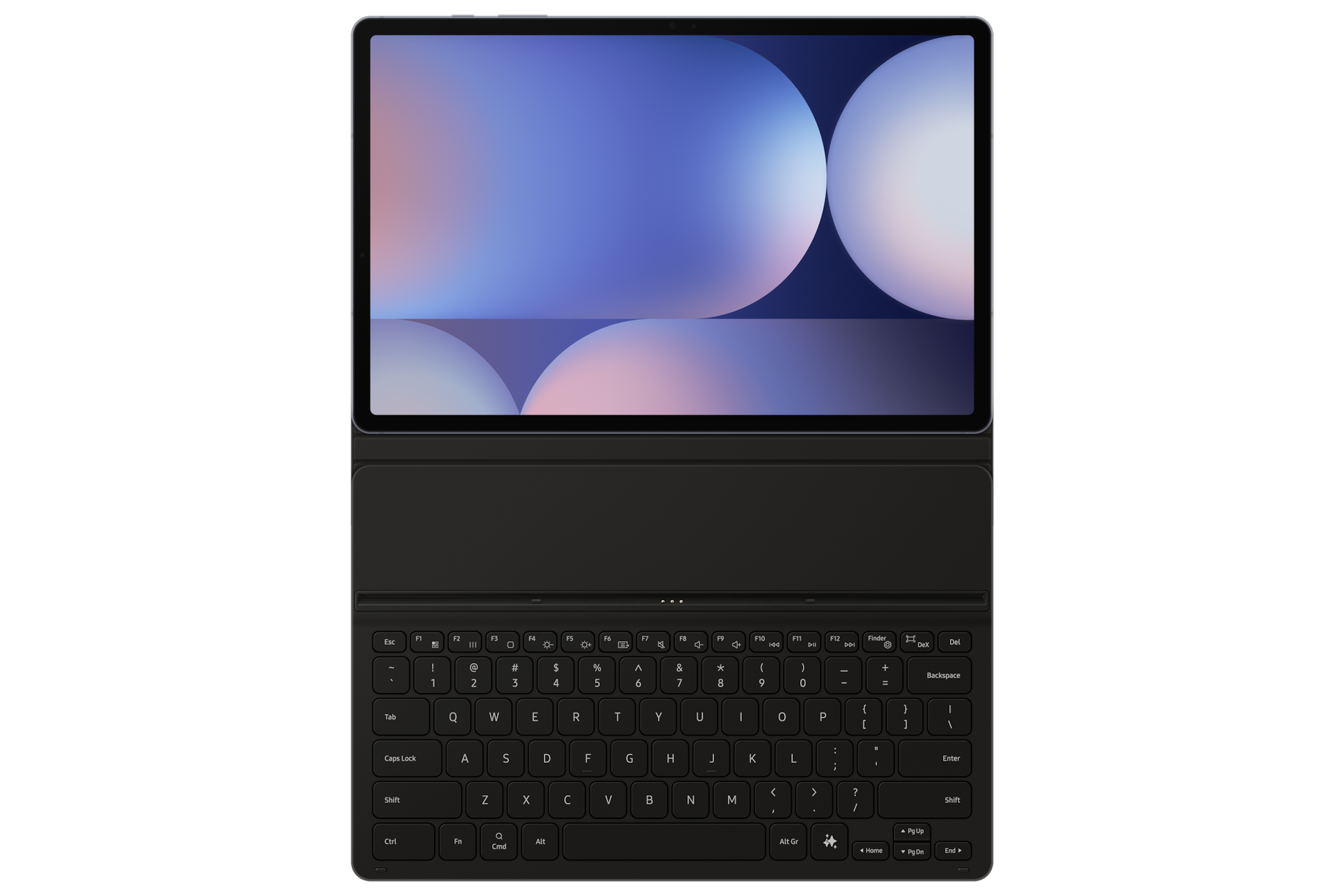 슬림 키보드 북커버 with AI 키 (갤럭시 탭 S10+, S9+, S9 FE+ 호환) 블랙 네번째 이미지