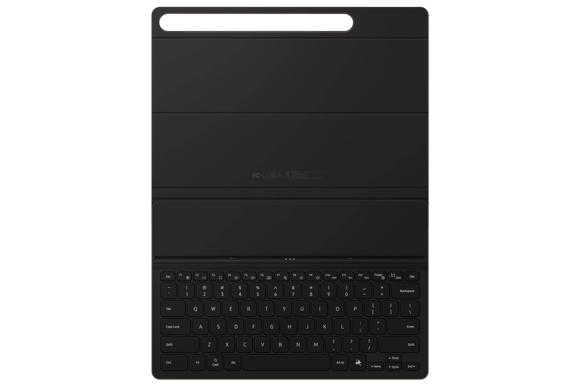 슬림 키보드 북커버 with AI 키 (갤럭시 탭 S10+, S9+, S9 FE+ 호환) 블랙 여덟번째 이미지