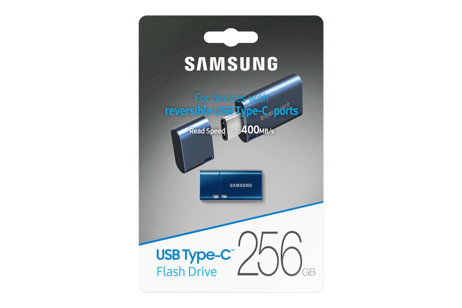 Type-C USB 3.2 Gen1 Flash Drive 256GB 미스틱 블루 패키지