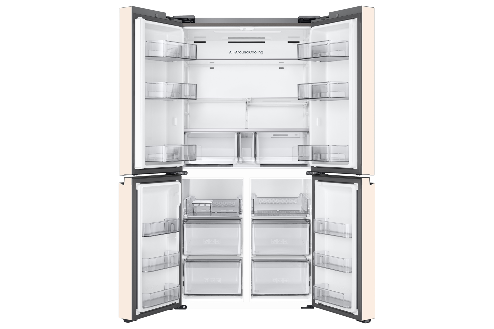 BESPOKE 냉장고 4도어 905L 매트 크리미 베이지 네번째 이미지