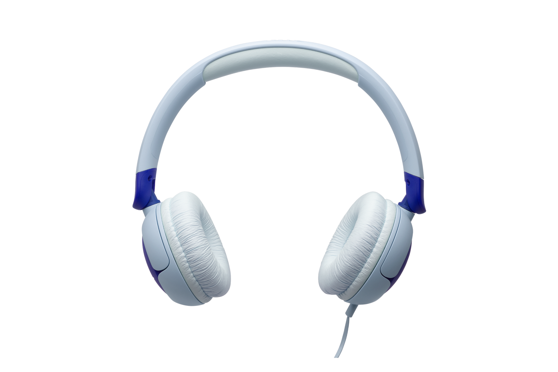 JBL JR320 유선 키즈 헤드폰 블루 정면