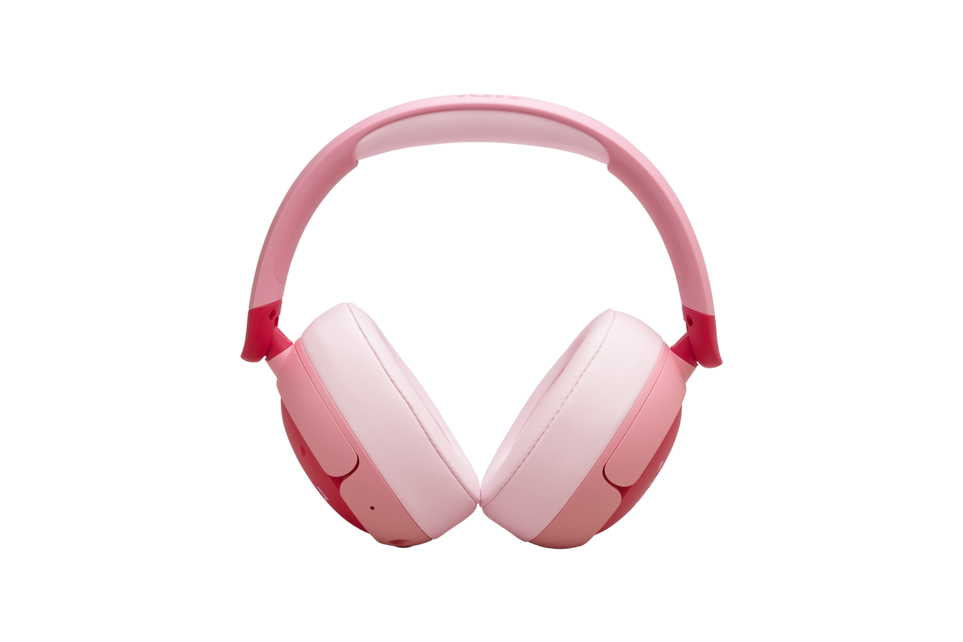 JBL JR470NC 노이즈 캔슬링 무선 키즈 헤드폰 핑크 정면