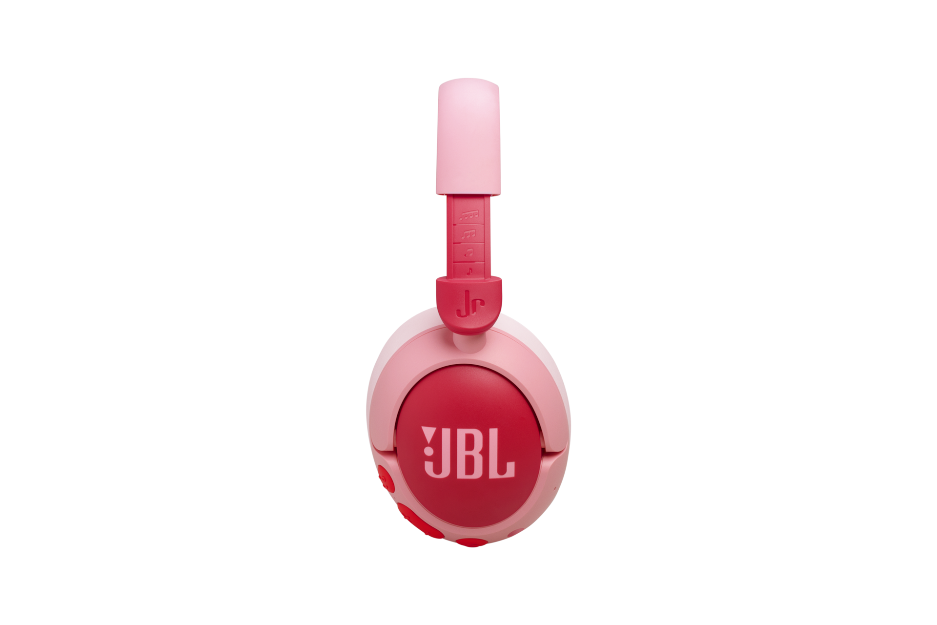 JBL JR470NC 노이즈 캔슬링 무선 키즈 헤드폰 핑크 좌측면