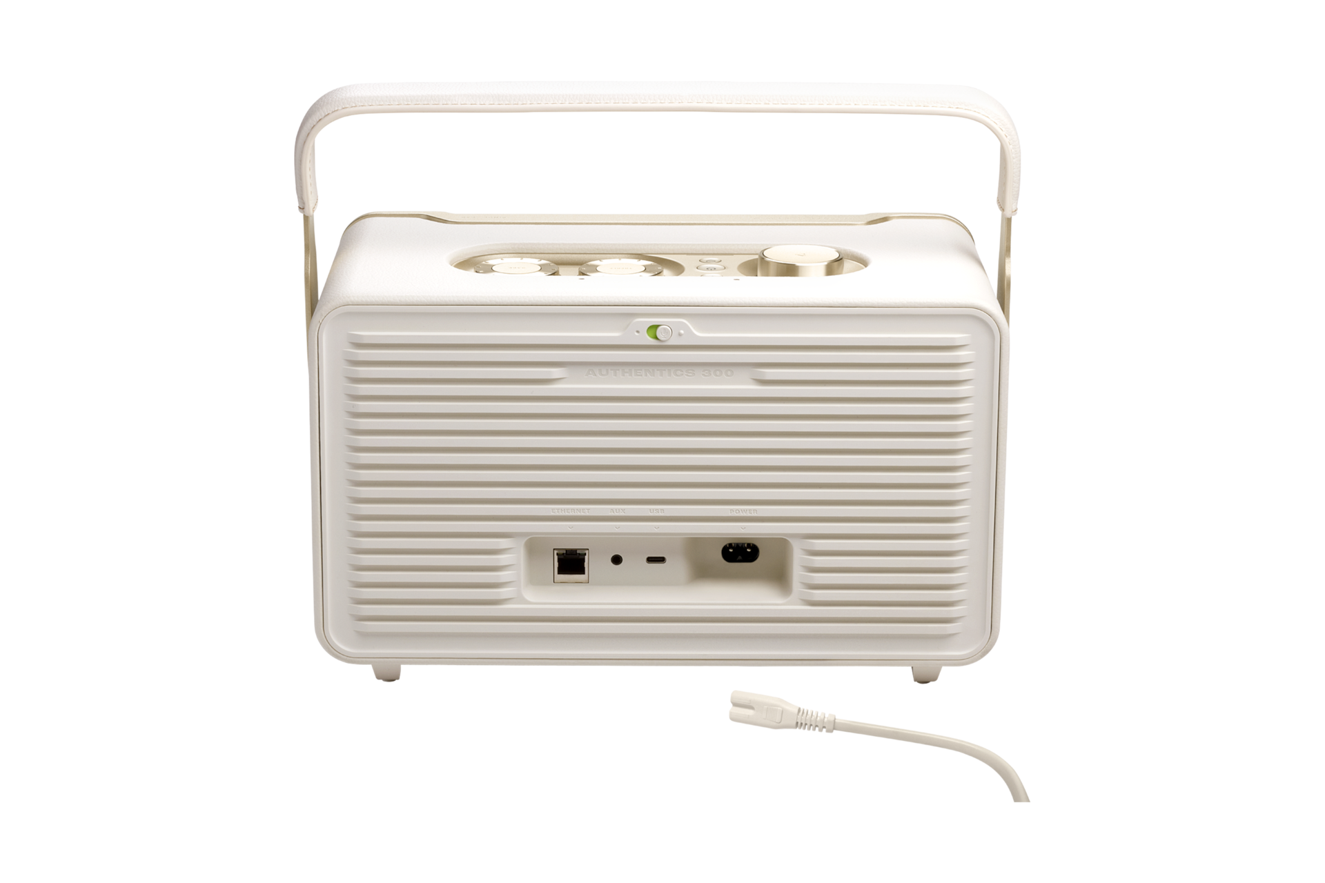 JBL Authentics 300 블루투스/Wi-Fi 스피커 화이트 뒷면