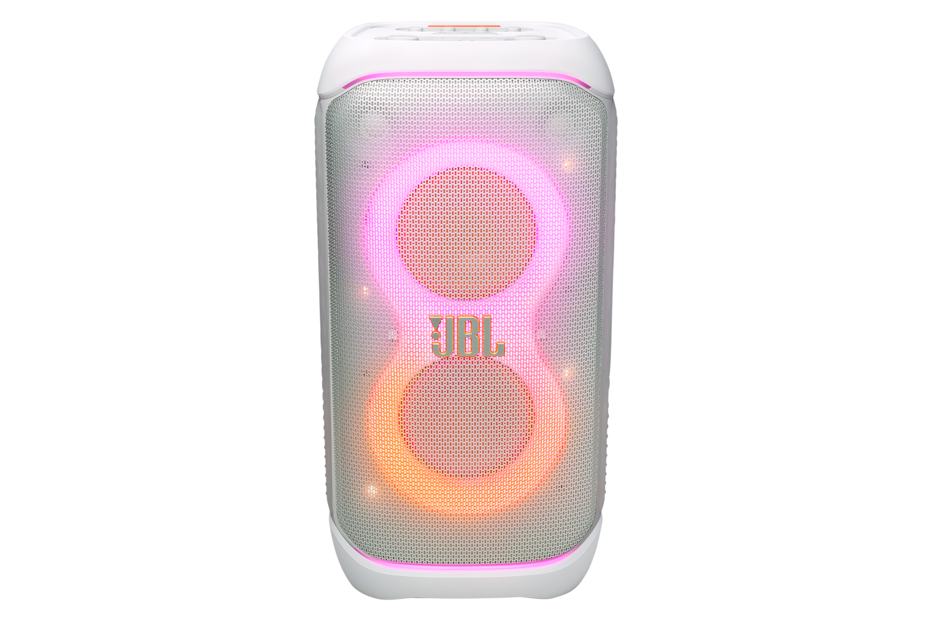 JBL PARTYBOX STAGE 320 파티 스피커 화이트 정면