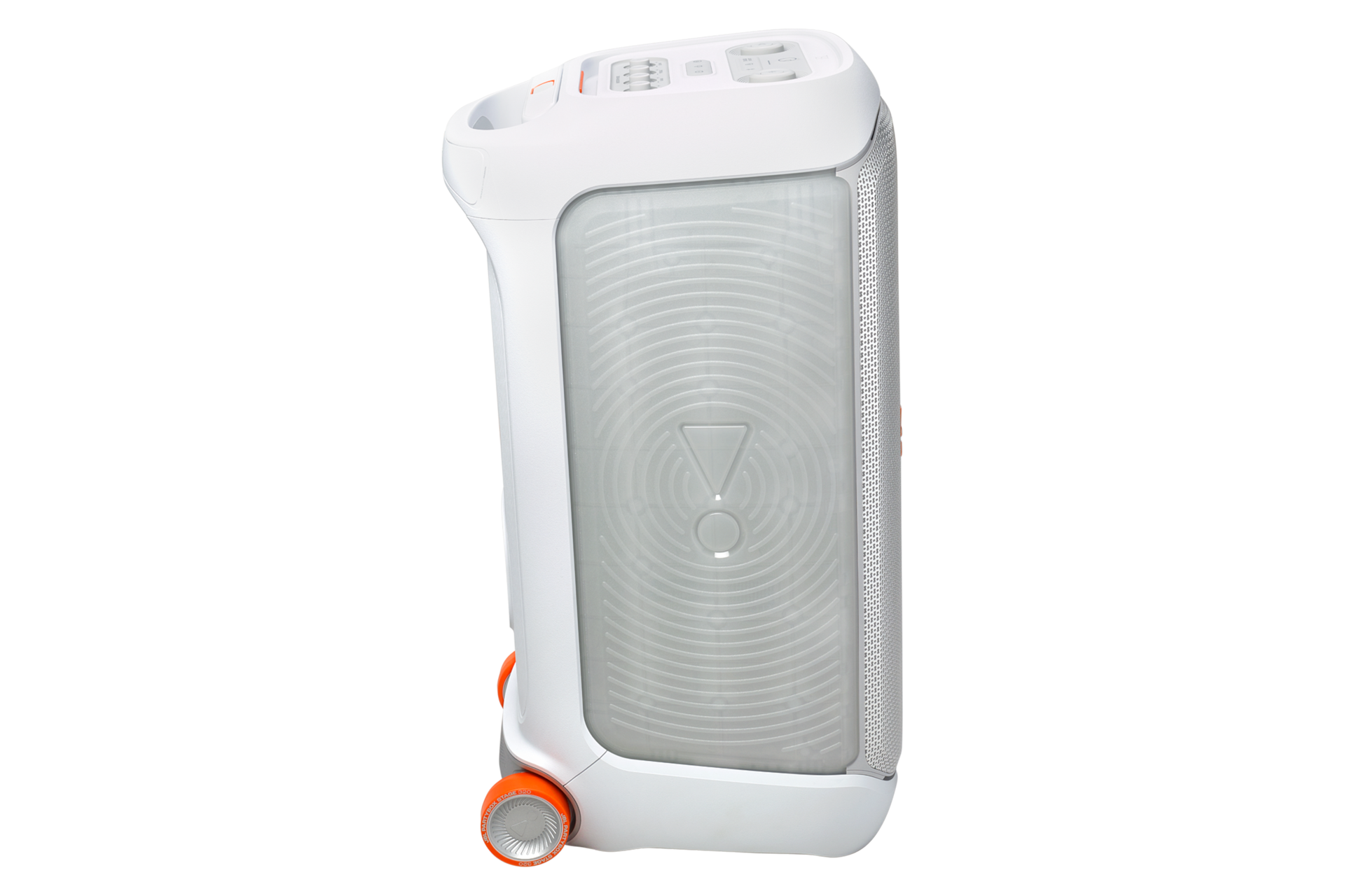 JBL PARTYBOX STAGE 320 파티 스피커 화이트 좌측면