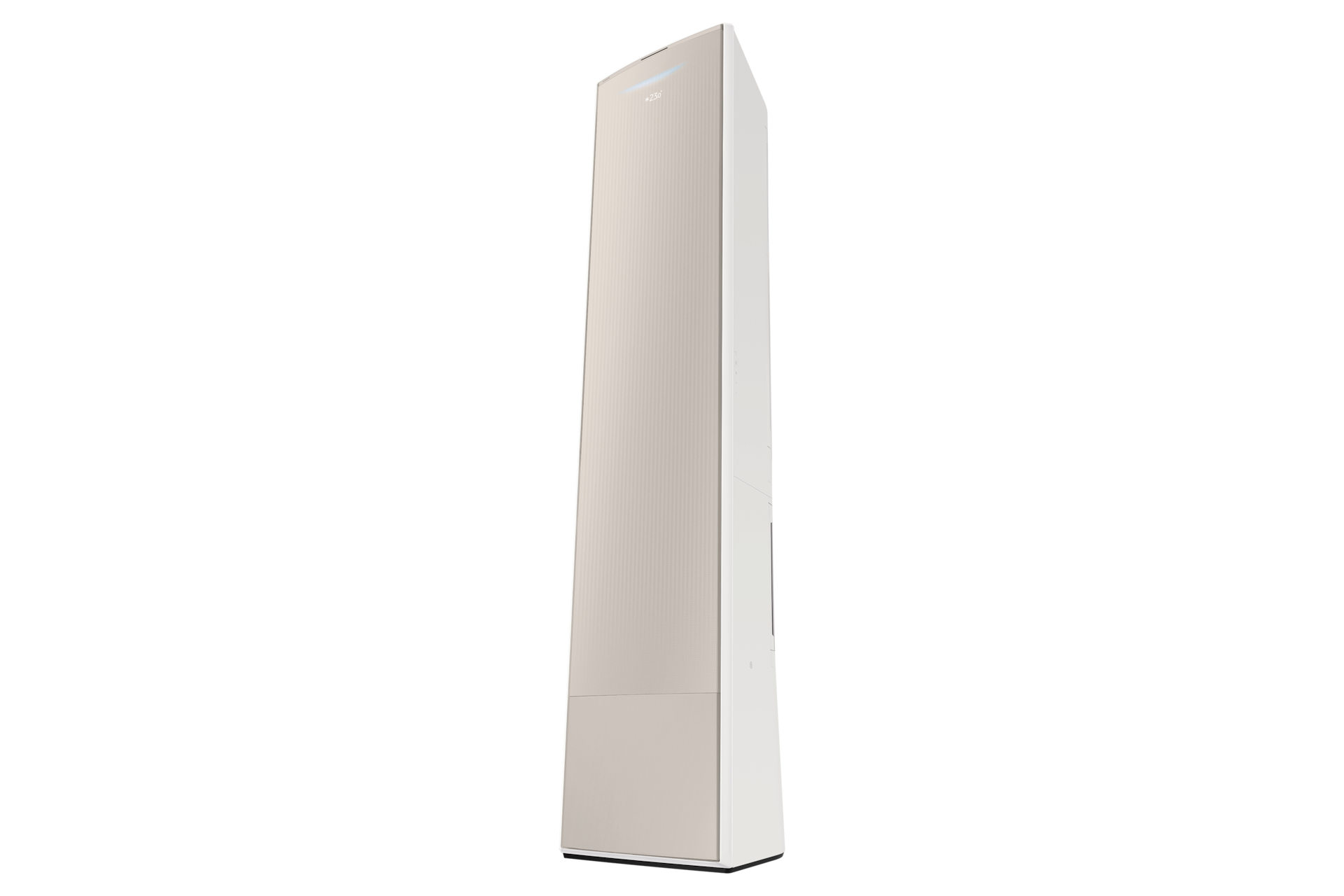 Bespoke AI 무풍콤보 갤러리 56.9㎡ (선매립, 리모컨 포함) 스탠드 에센셜 사틴베이지 스탠드 에어컨 ON 로우 우측 15도 컷