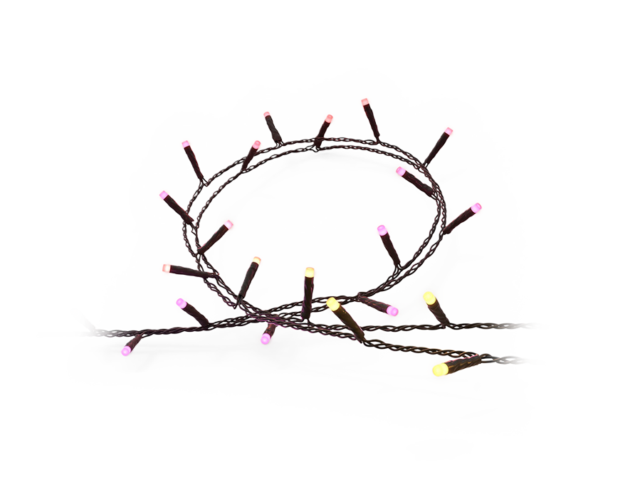 휴 컬러 페스타비아 스트링 트리조명 20m