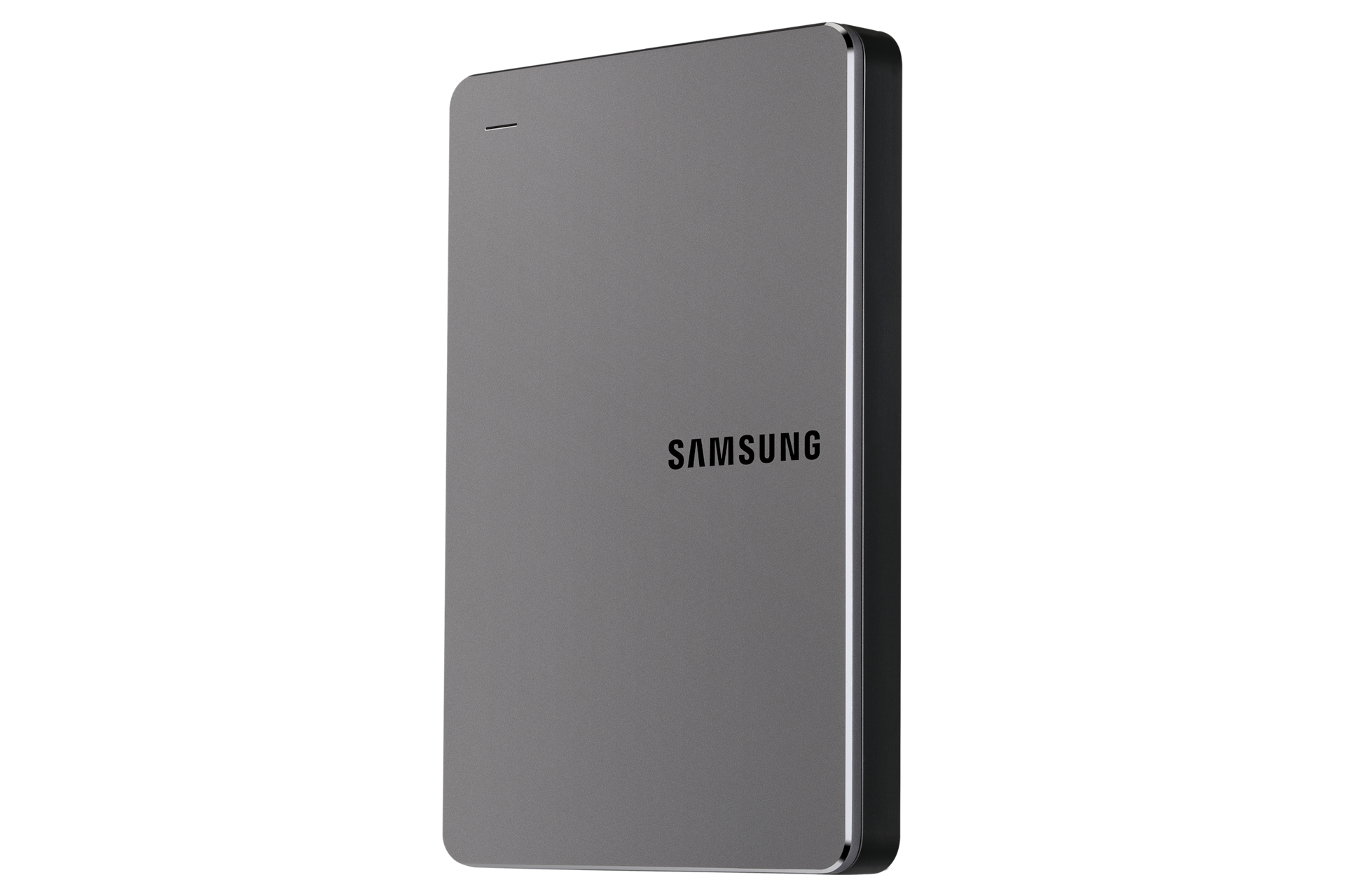 삼성 외장하드 Y3 1TB Smoky Grey 왼쪽 45도 정면 이미지