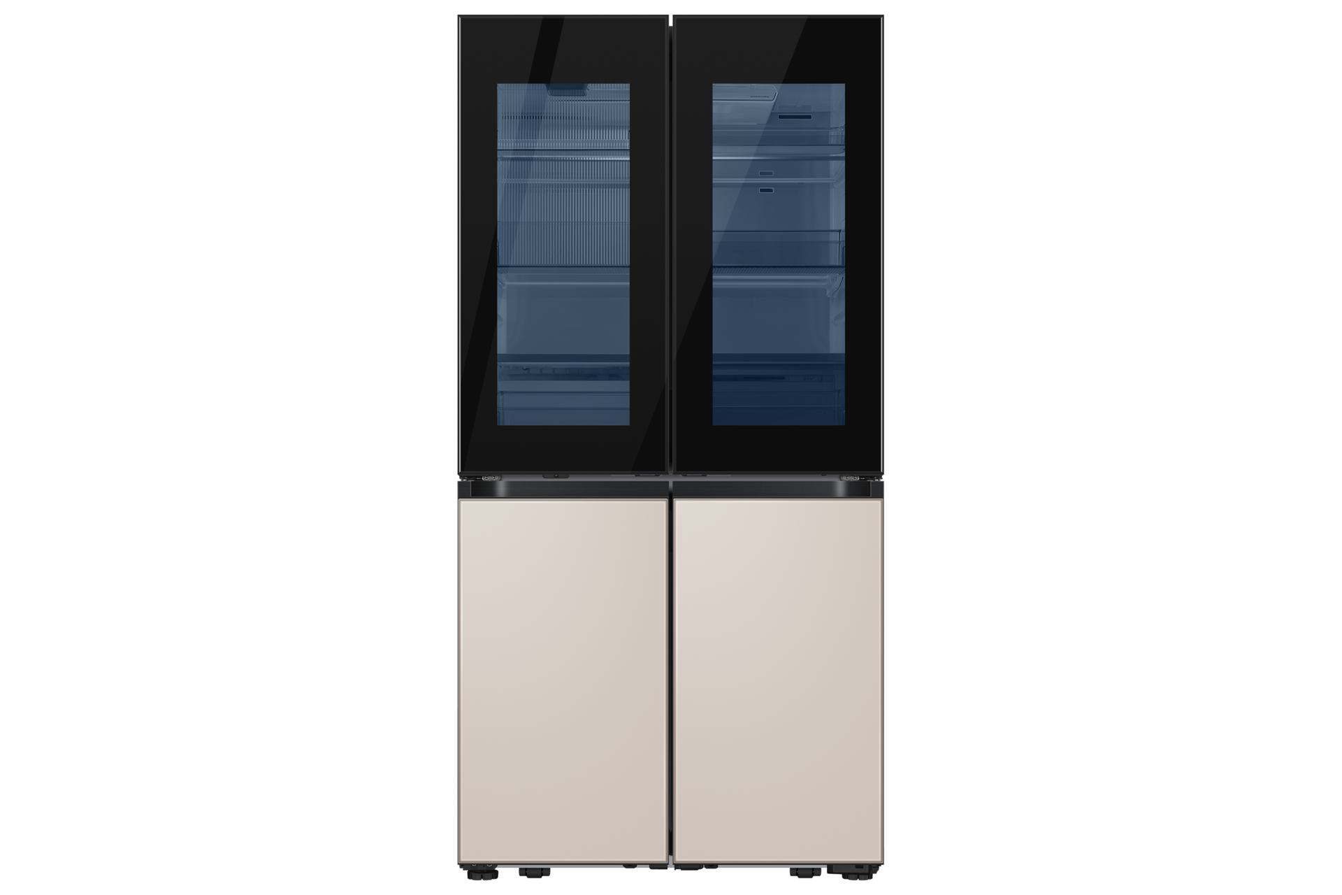 BESPOKE AI 하이브리드 4도어 868L (빅아이스/위스키볼) 새틴 베이지 첫번째 이미지