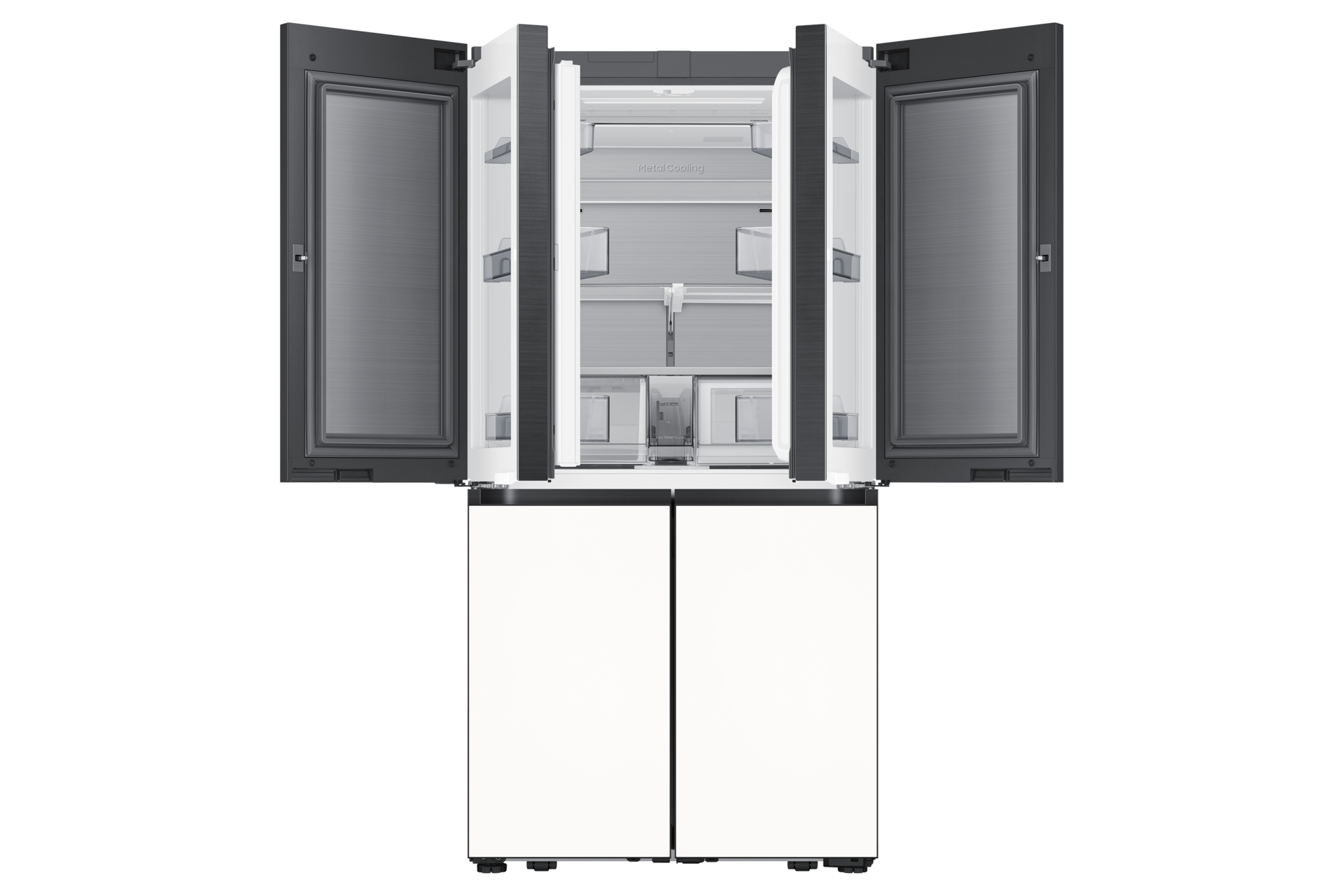 BESPOKE AI 하이브리드 4도어 871L (빅아이스/큐브) 에센셜 화이트 첫번째 이미지