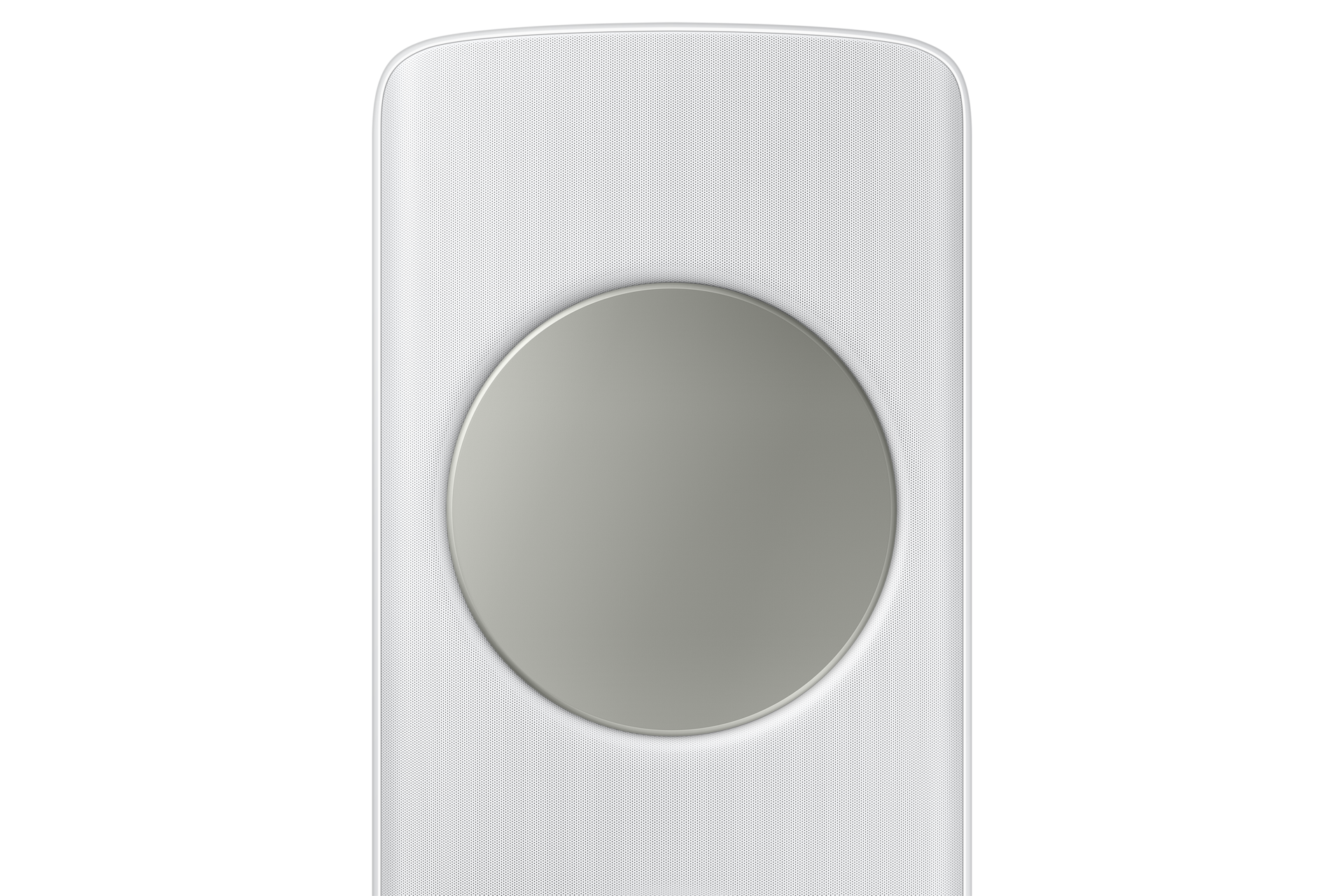 Bespoke AI 무풍 클래식 56.9㎡ (리모컨 포함) 바디 화이트 / 패널 메탈릭 세이지 그린 스탠드 에어컨 상단부 확대 컷