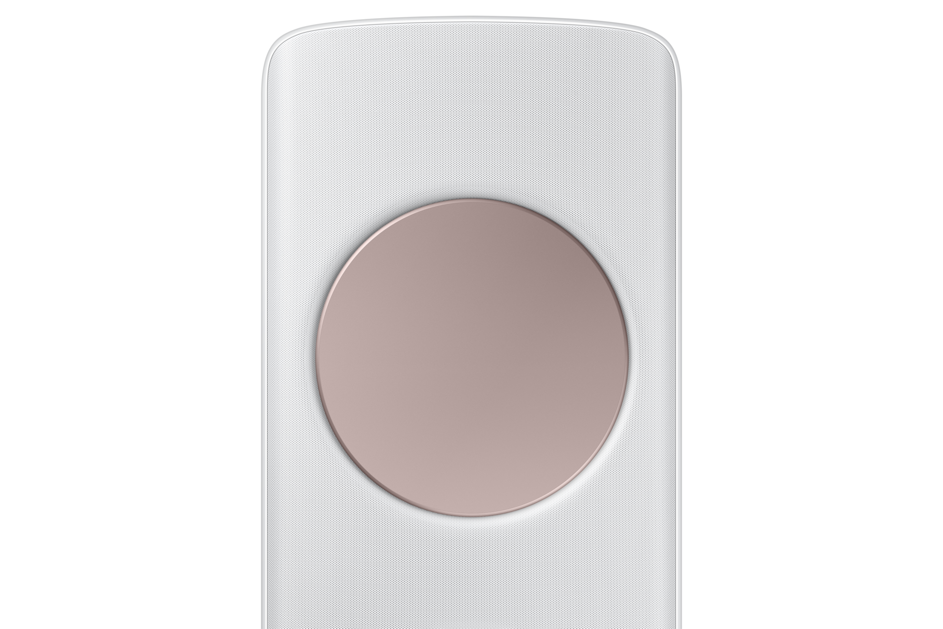 Bespoke AI 무풍 클래식 56.9㎡ (리모컨 포함) 바디 화이트 / 패널 메탈릭 로즈골드 스탠드 에어컨 상단부 확대 컷