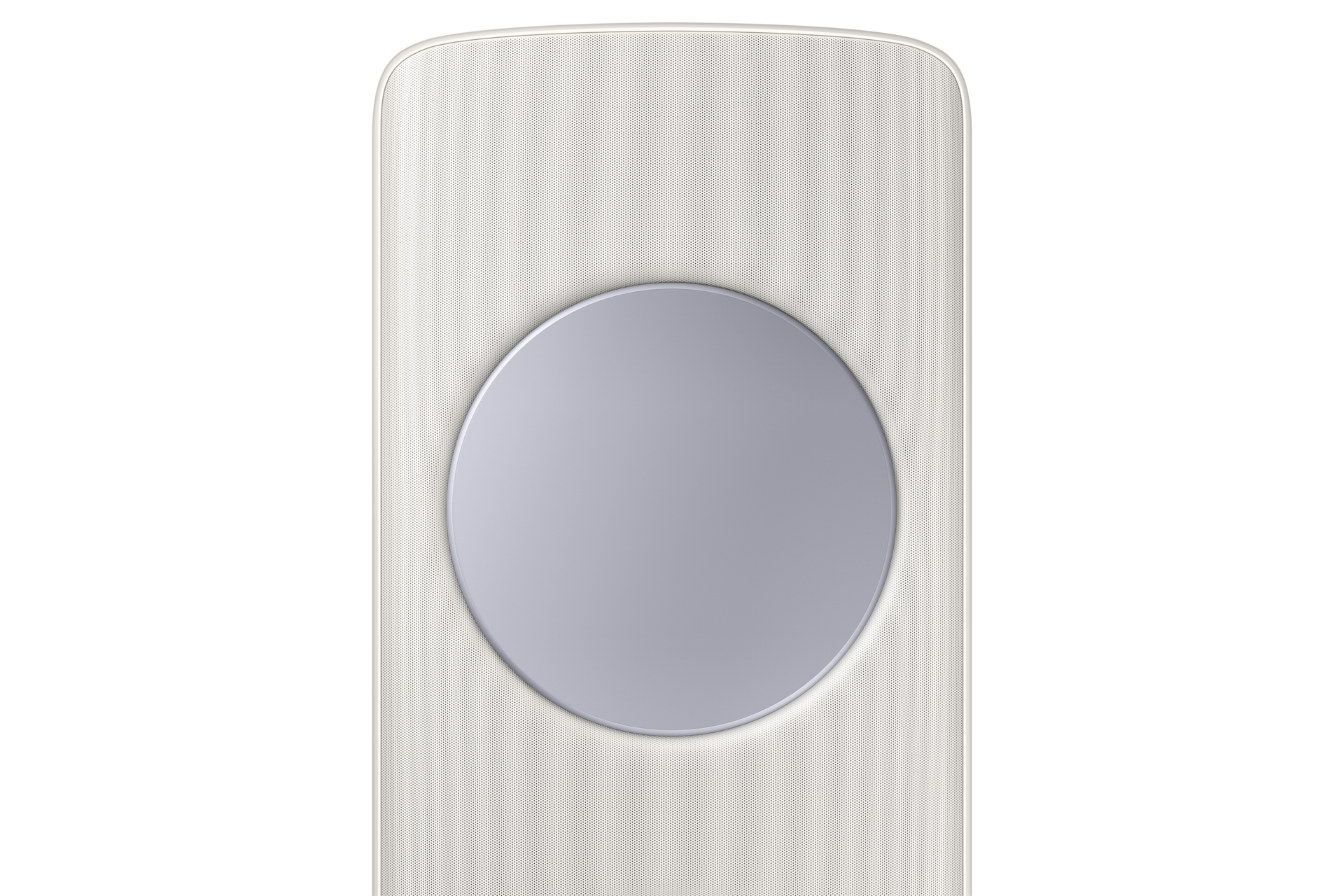 Bespoke AI 무풍 클래식 62.6㎡ (선매립, 리모컨 포함) 바디 산토리니 베이지 / 패널 메탈릭 블루 스탠드 에어컨 상단부 확대 컷