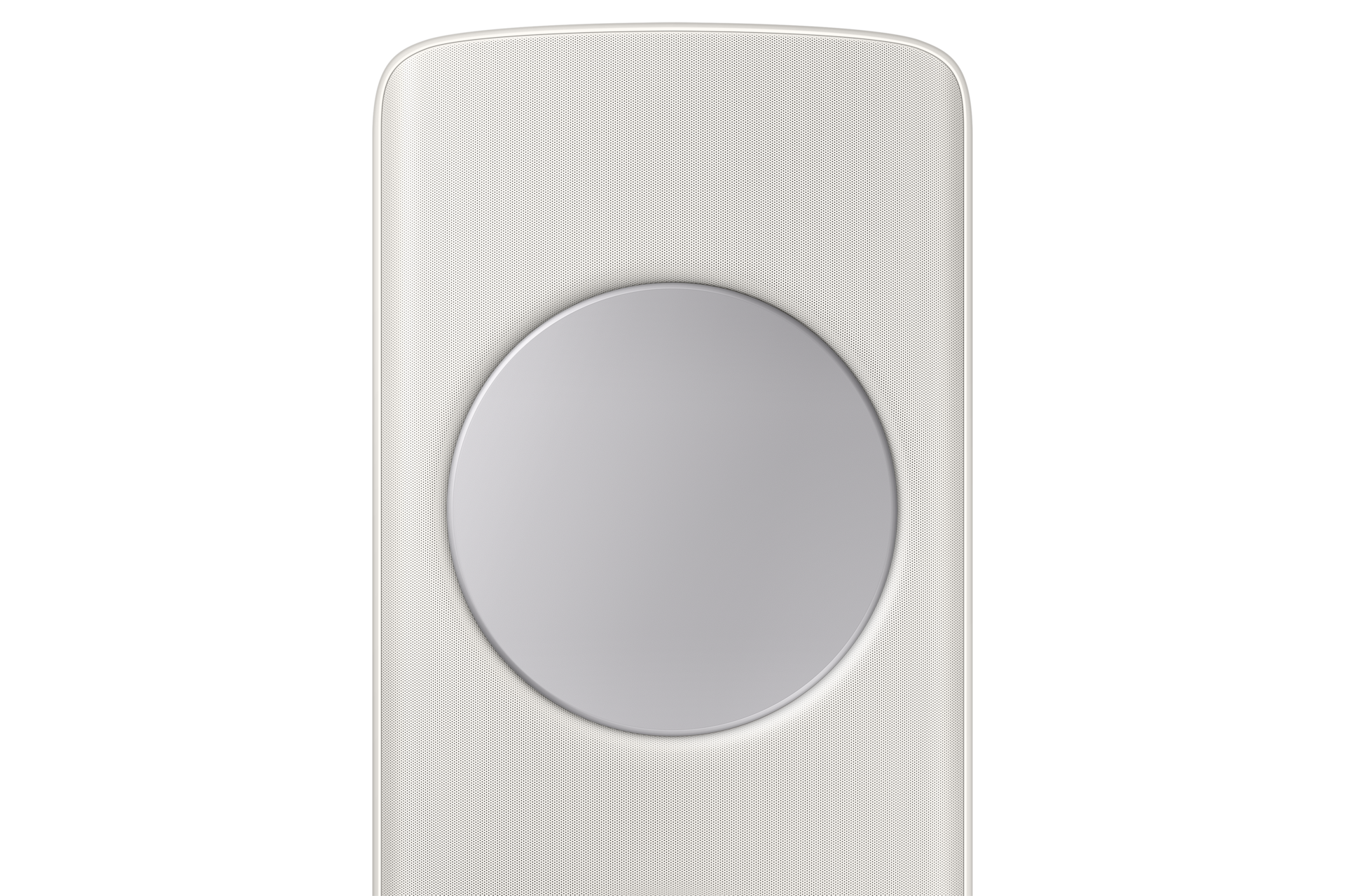 Bespoke AI 무풍 클래식 56.9㎡ (리모컨 포함) 바디 산토리니 베이지 / 패널 메탈릭실버 스탠드 에어컨 상단부 확대 컷