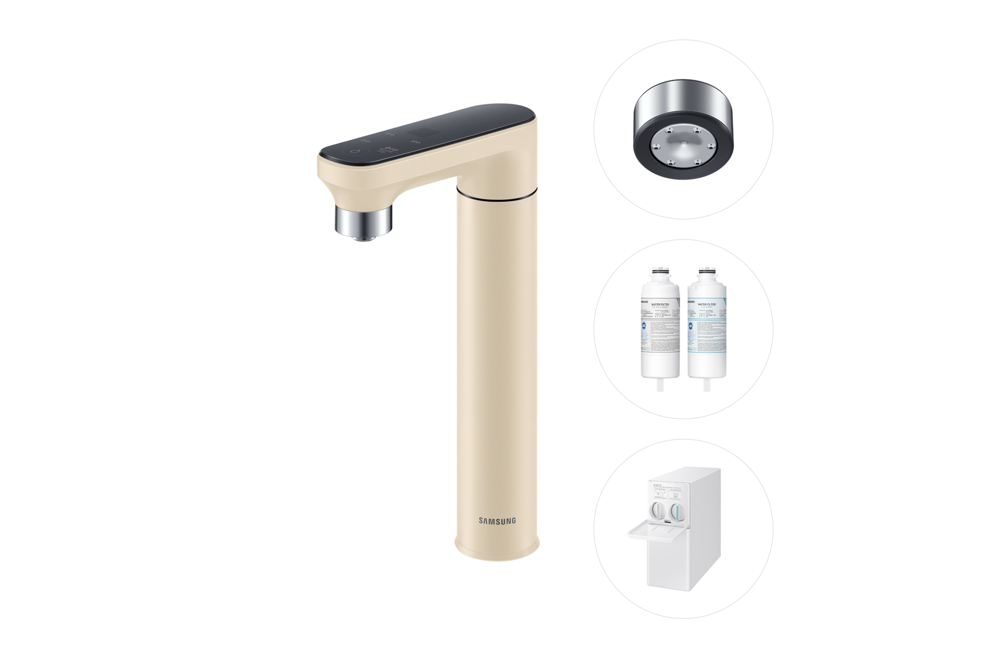 Bespoke 정수기 일체형 (냉/온/정수)+브루어 키트+교체용 필터 1SET | RWP54421BF8MCF | Samsung 대한민국