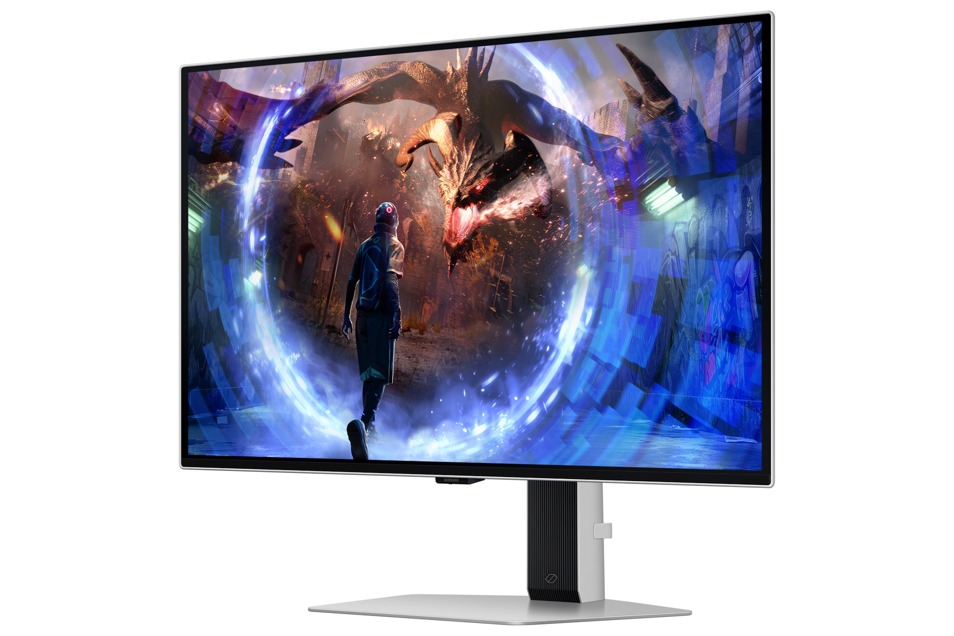오디세이 OLED G6(G60SD) (67.8 cm) 실버 측면