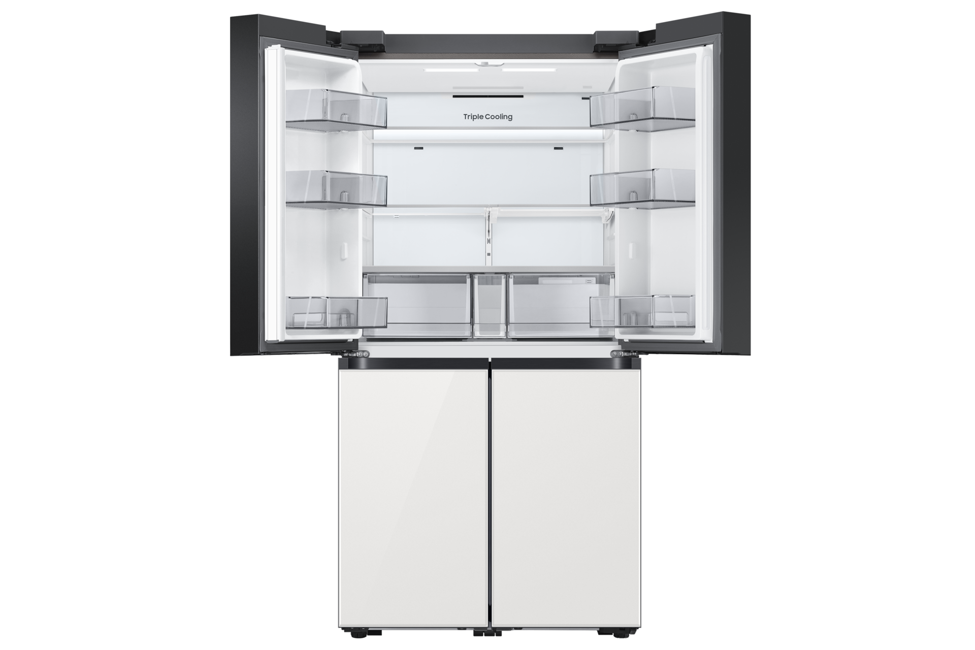 BESPOKE 냉장고 4도어 875L 글램 화이트 네번째 이미지