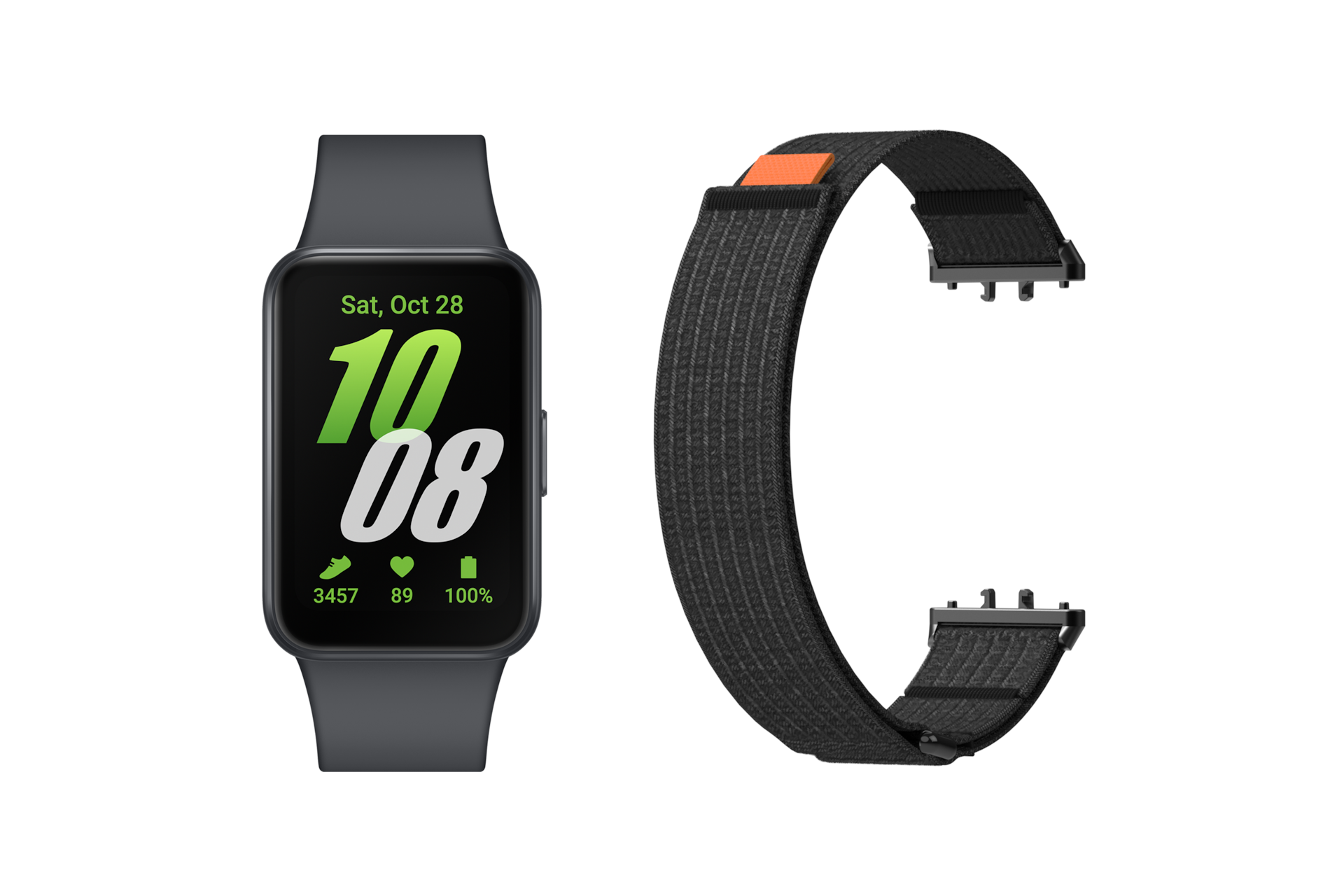 갤럭시 핏3 그레이+벨크로 밴드 블랙 패키지 첫번째 이미지