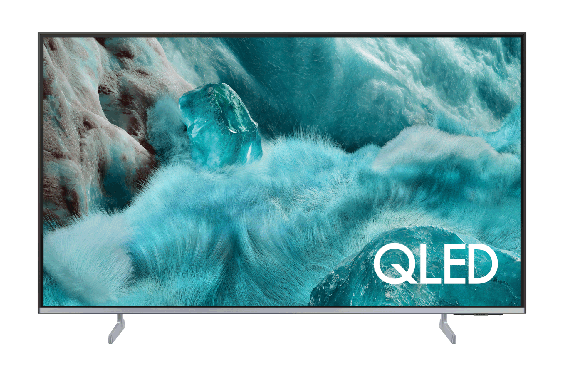 2025 QLED 4K QF7S (138cm) 첫번째 이미지이며, TV의 정면컷이 보이고 있습니다. 