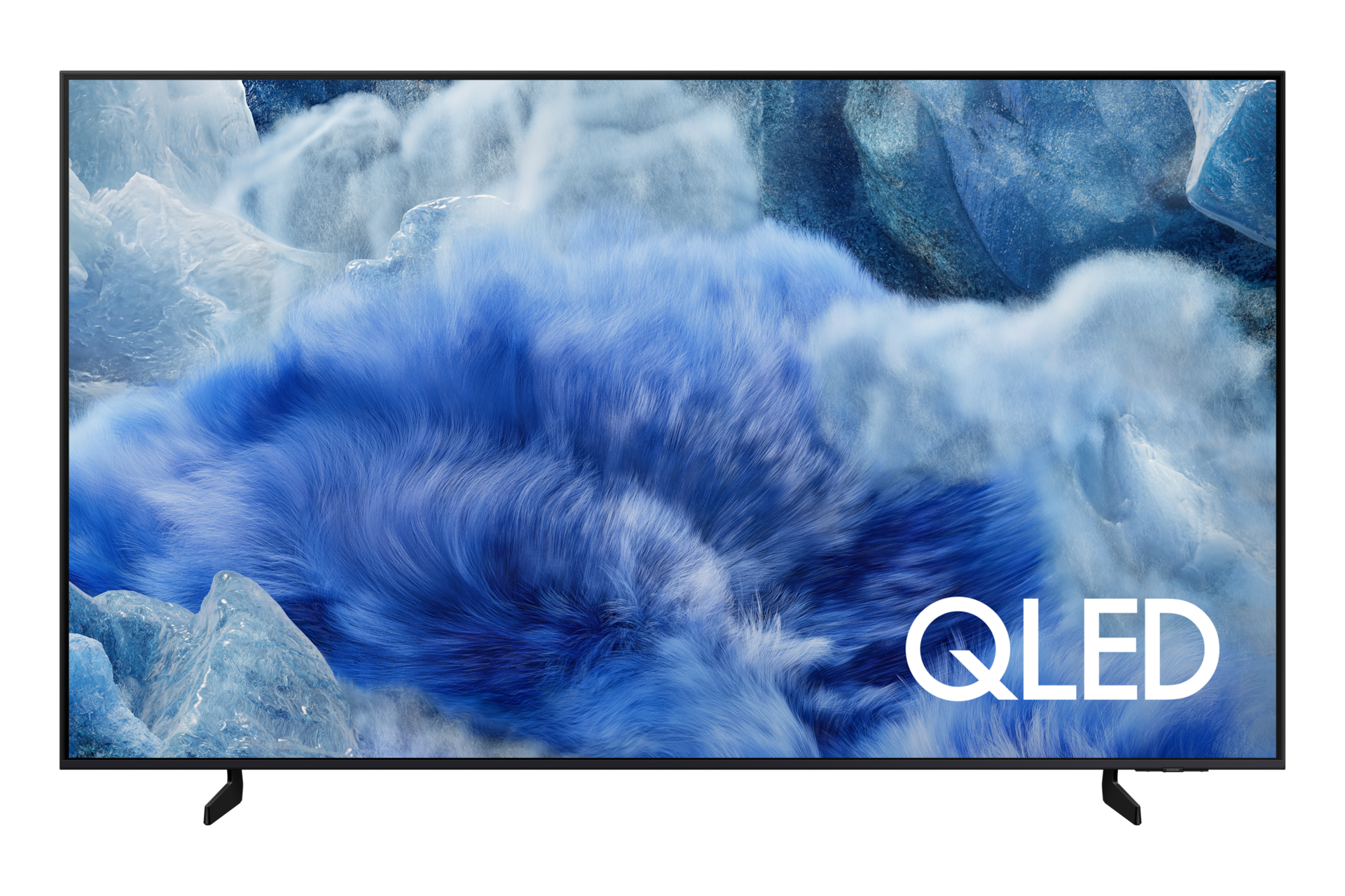 [2025 QLÉD~ 4K QF8Á~ (163cm) 첫번째 이미지이며, TV~의 정면컷이 보이고 있습니다.] 