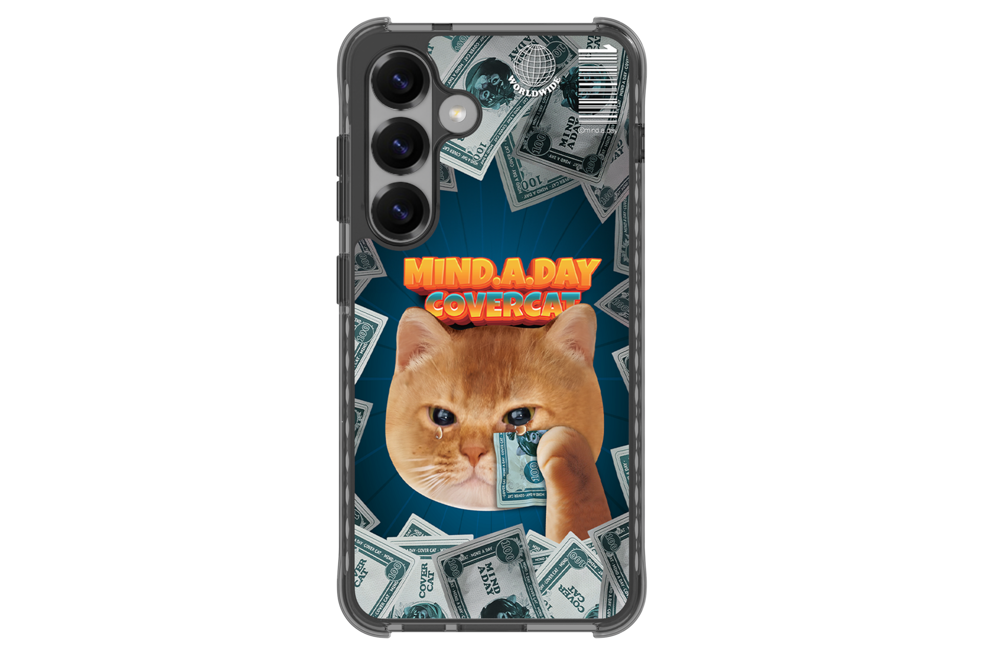 갤럭시 S25 마인드어데이 버라이어티 마그넷 케이스 (블랙) 기기를 장착한 후면 이미지