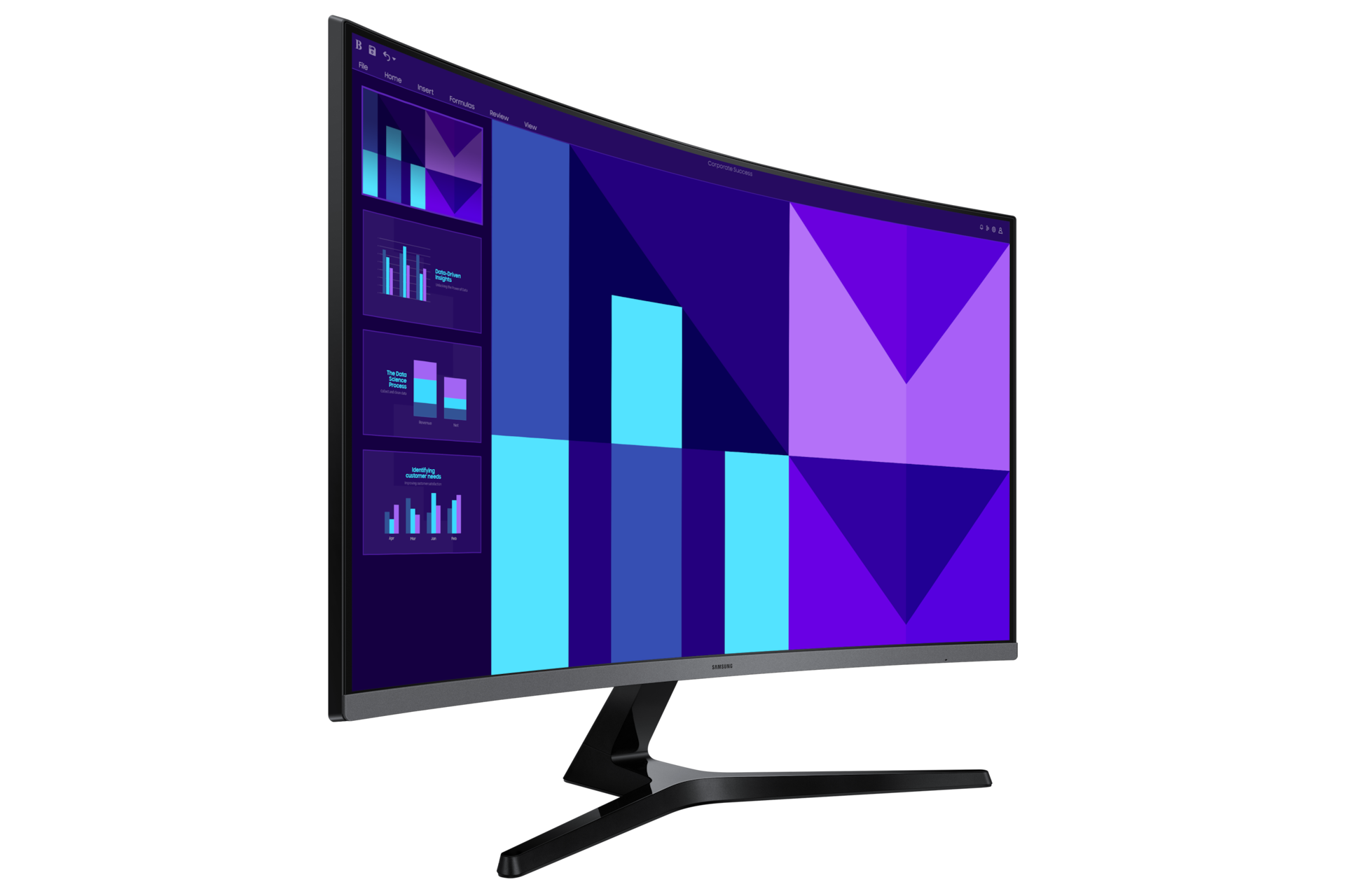 에센셜 모니터 (LS27DG394) 커브드 100Hz 우측면