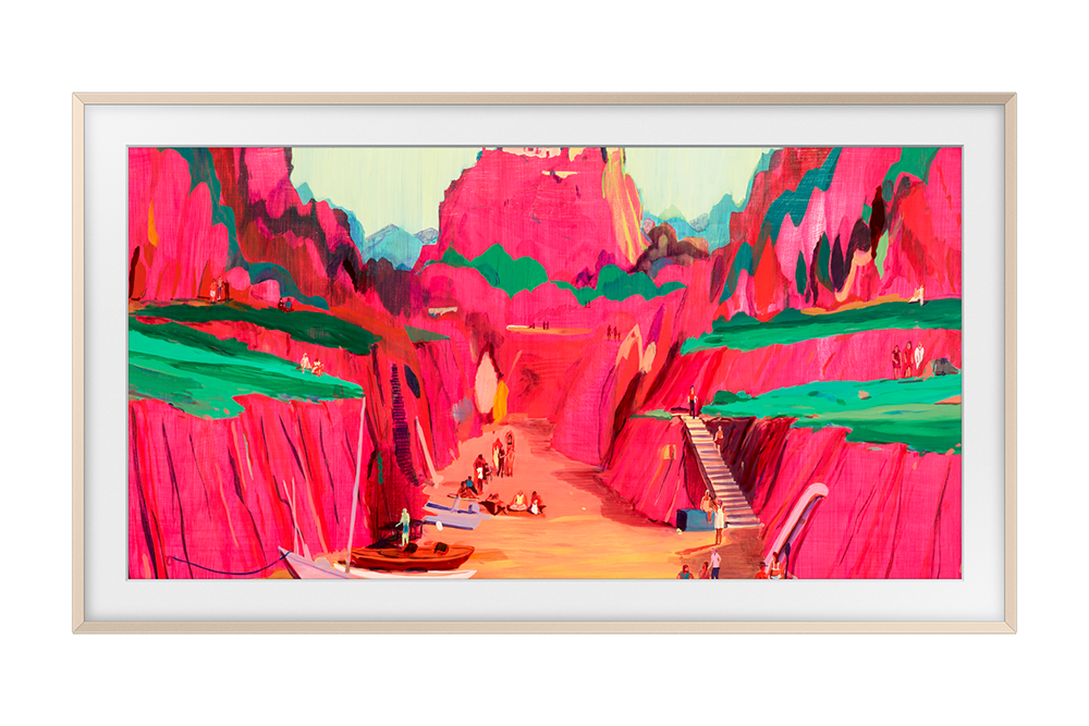 2025 The Frame Pro (214cm) 챔퍼 샌드골드 베젤