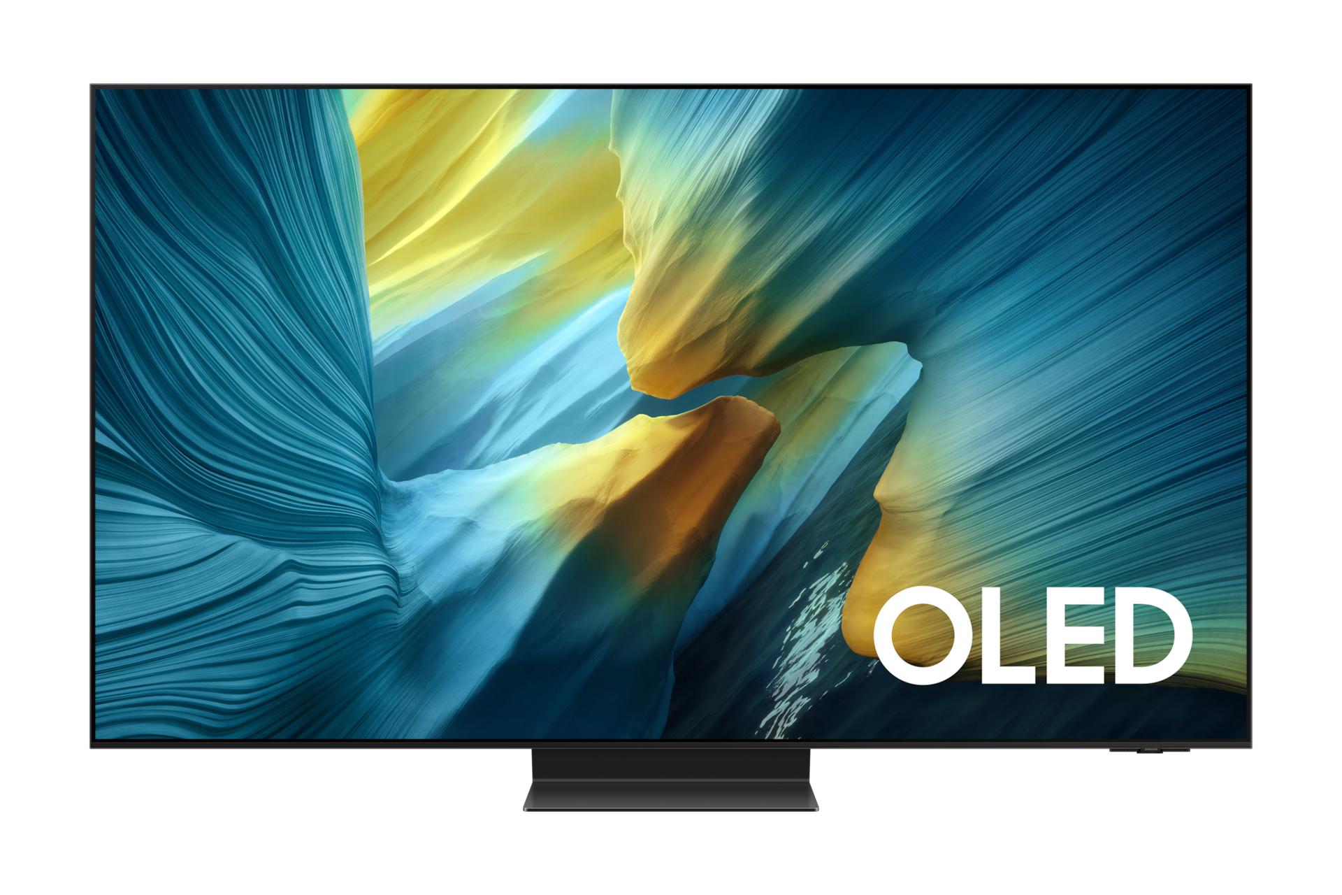 2025 OLED SF95 (138cm) 첫번째 이미지이며, TV의 정면컷이 보이고 있습니다. 