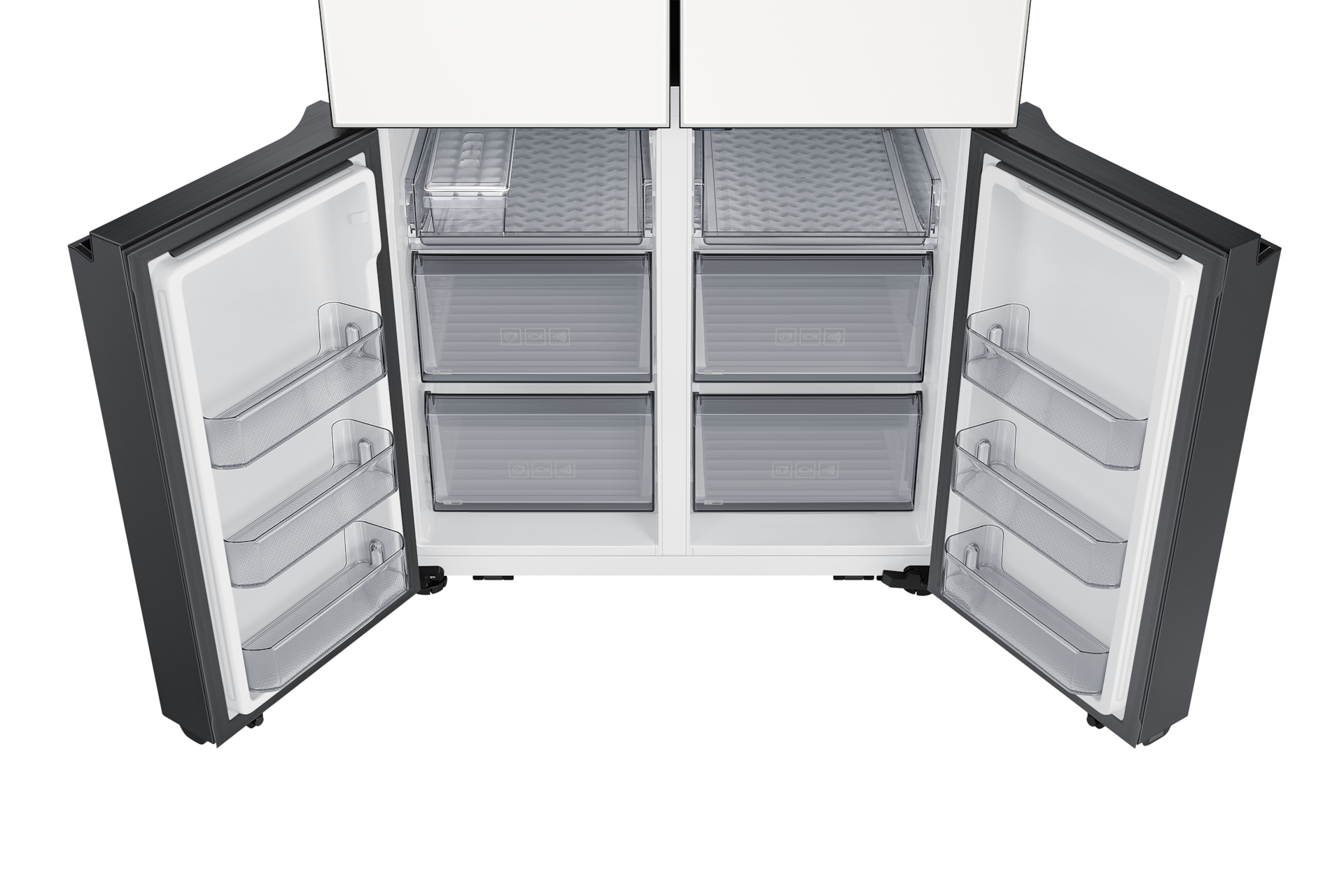 Bespoke AI 하이브리드 4도어 889L (오토 오픈 도어) 새틴 화이트+새틴 베이지 일곱번째 이미지