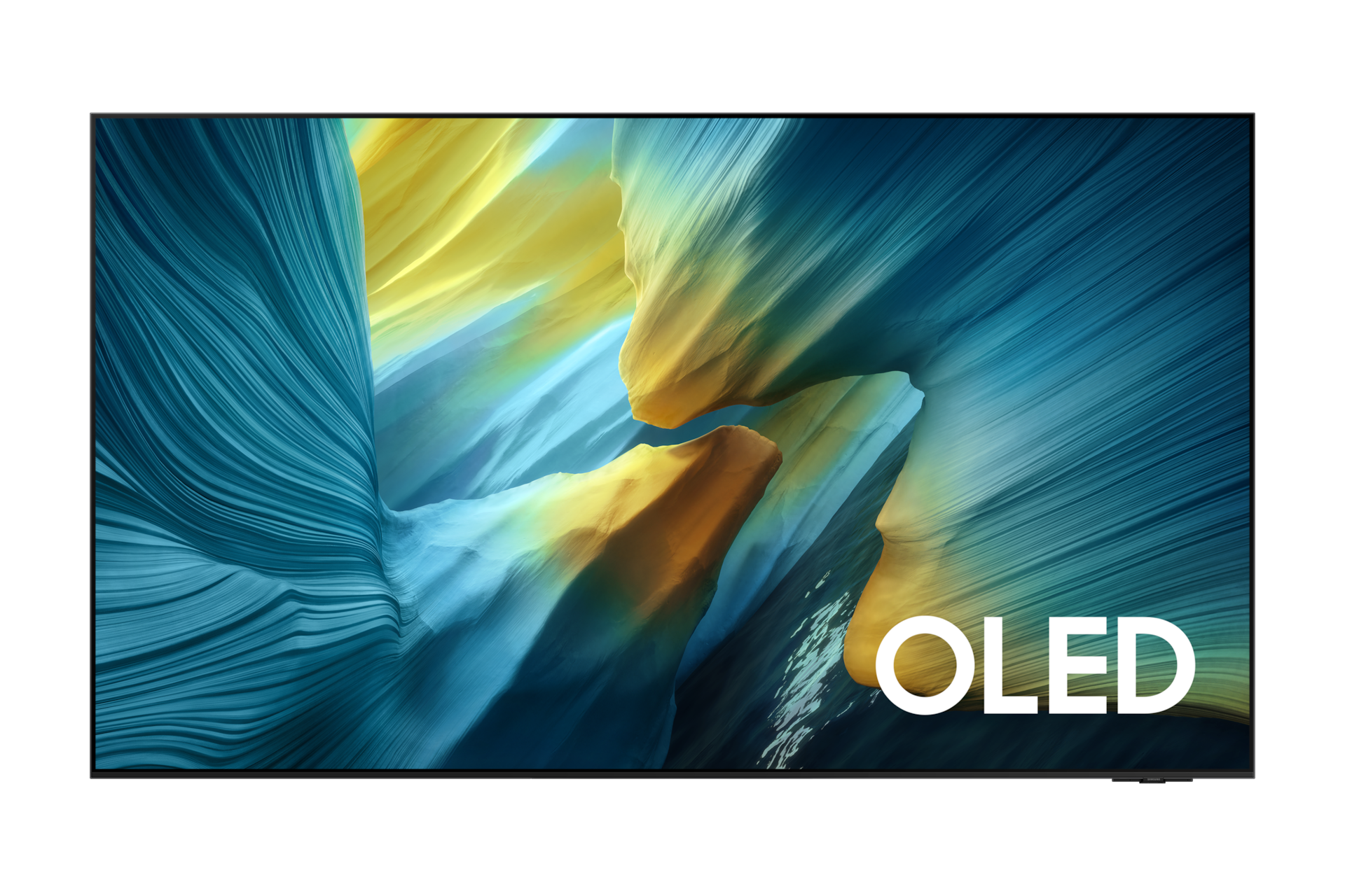 2025 OLED SF95 (195cm) 풀 모션 슬림핏 벽걸이형 첫번째 이미지이며, TV의 정면컷이 보이고 있습니다. 