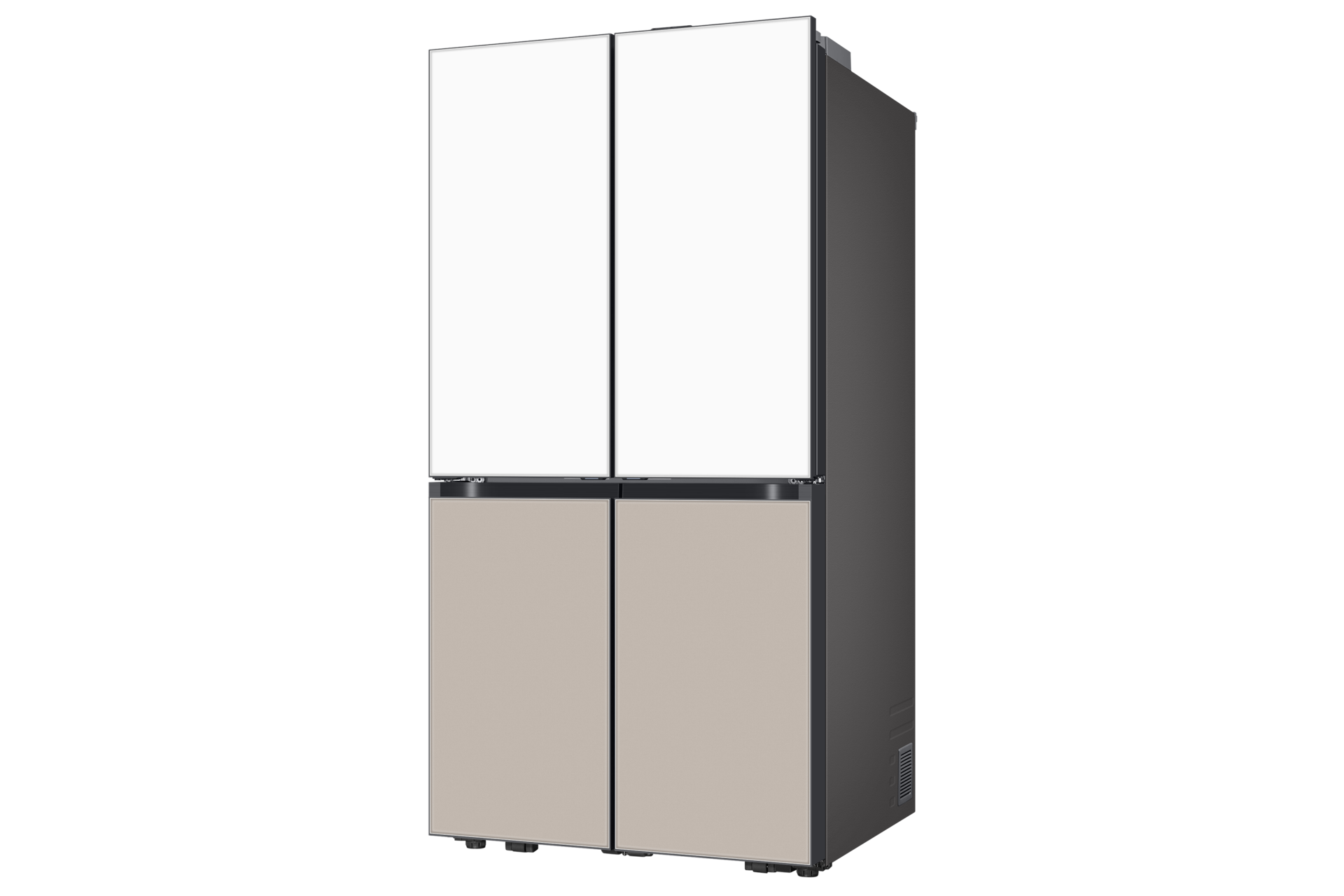 Bespoke AI 하이브리드 4도어 889L (오토 오픈 도어) 새틴 화이트+새틴 베이지 네번째 이미지