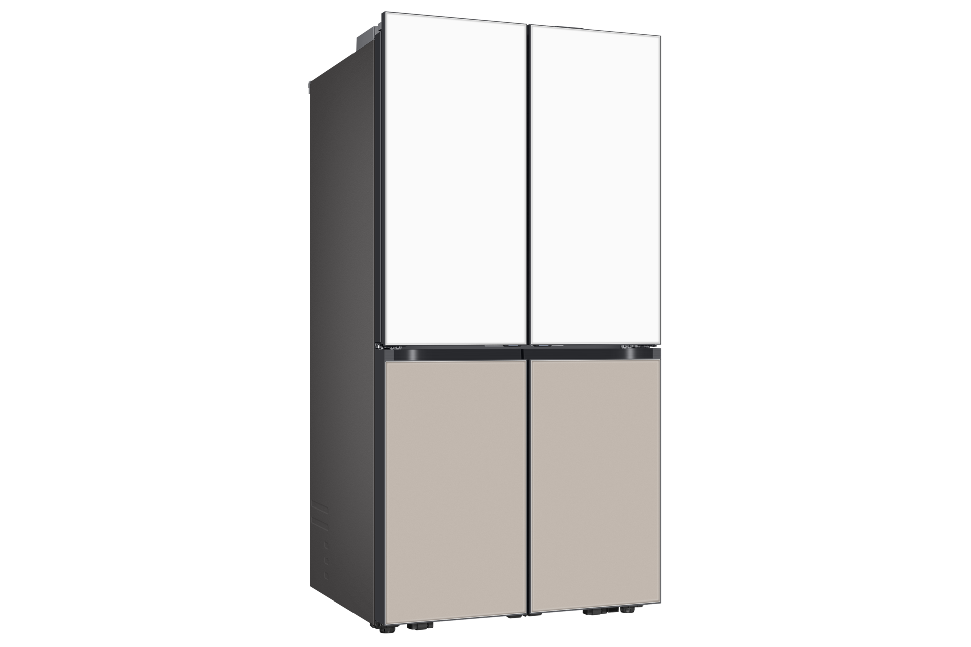 Bespoke AI 하이브리드 4도어 889L (오토 오픈 도어) 새틴 화이트+새틴 베이지 세번째 이미지